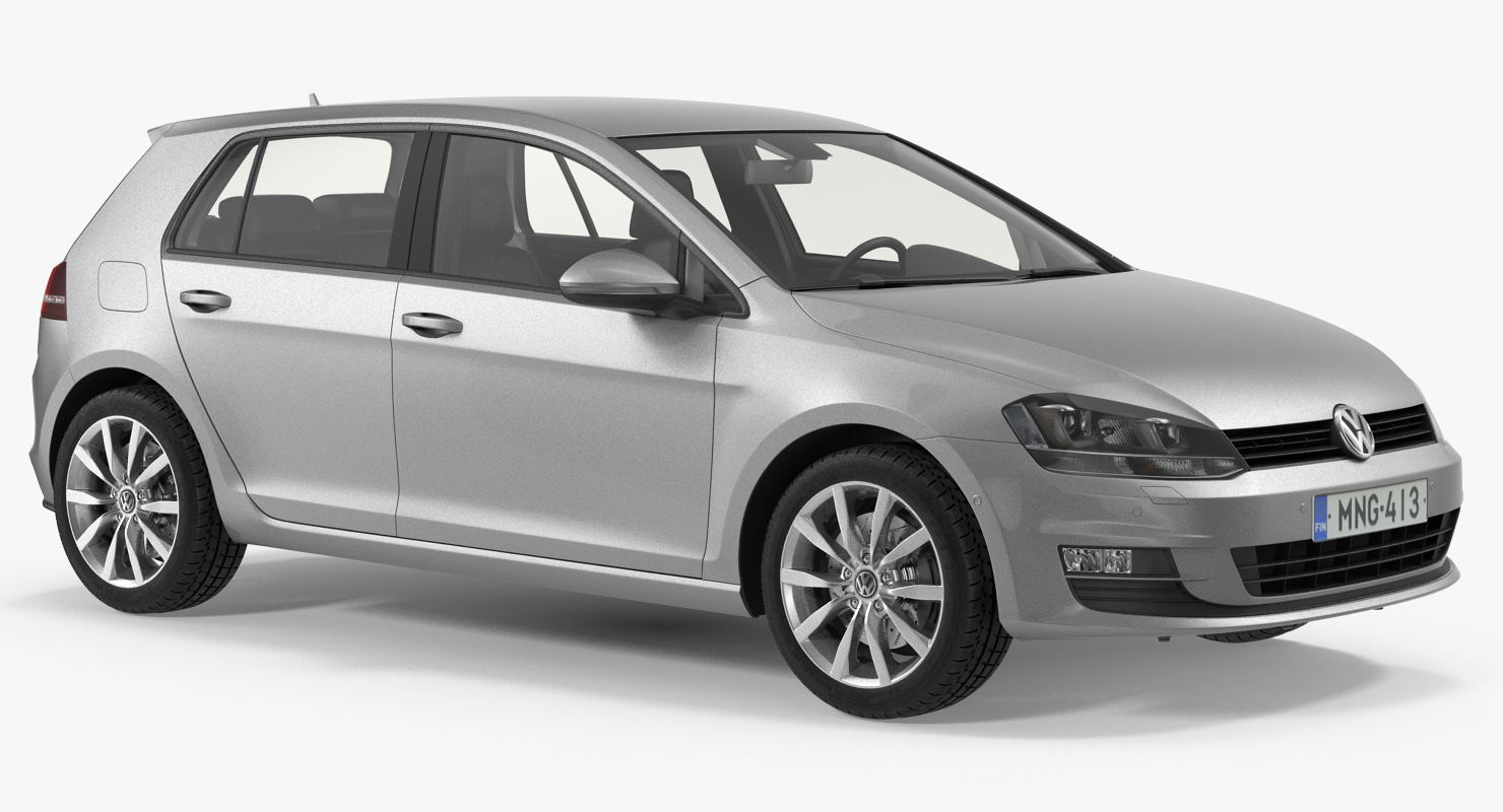 3D model Volkswagen Golf 2017