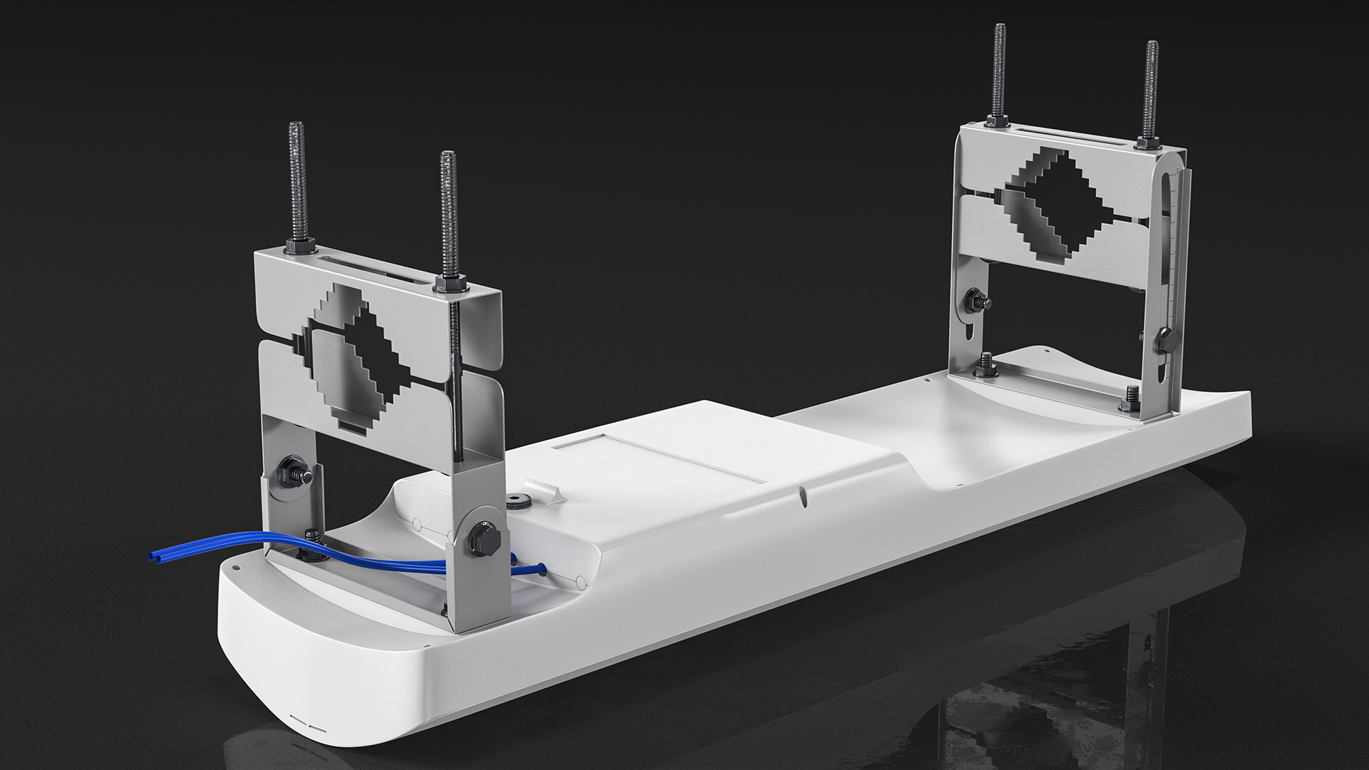 Micro Cell 5G Mobile Network Antenna on Post 3D model