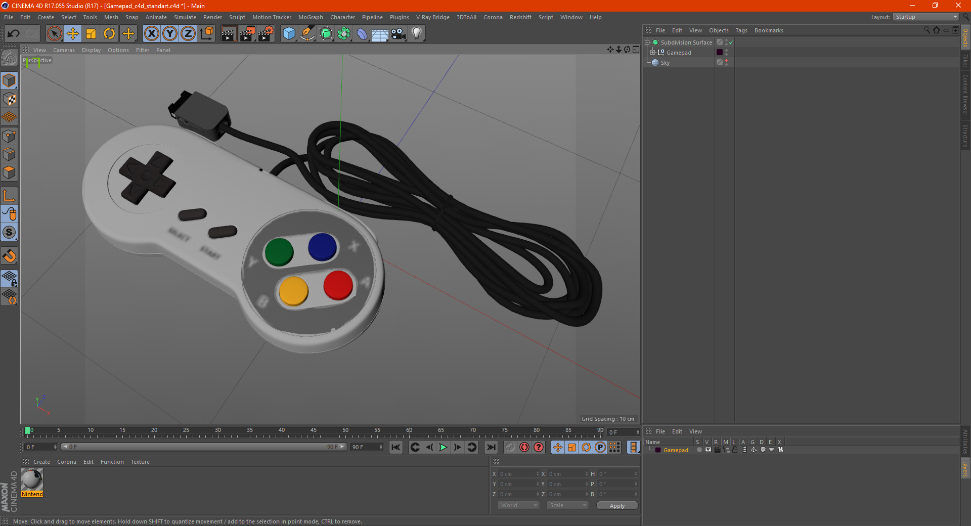 Gamepad 3D model