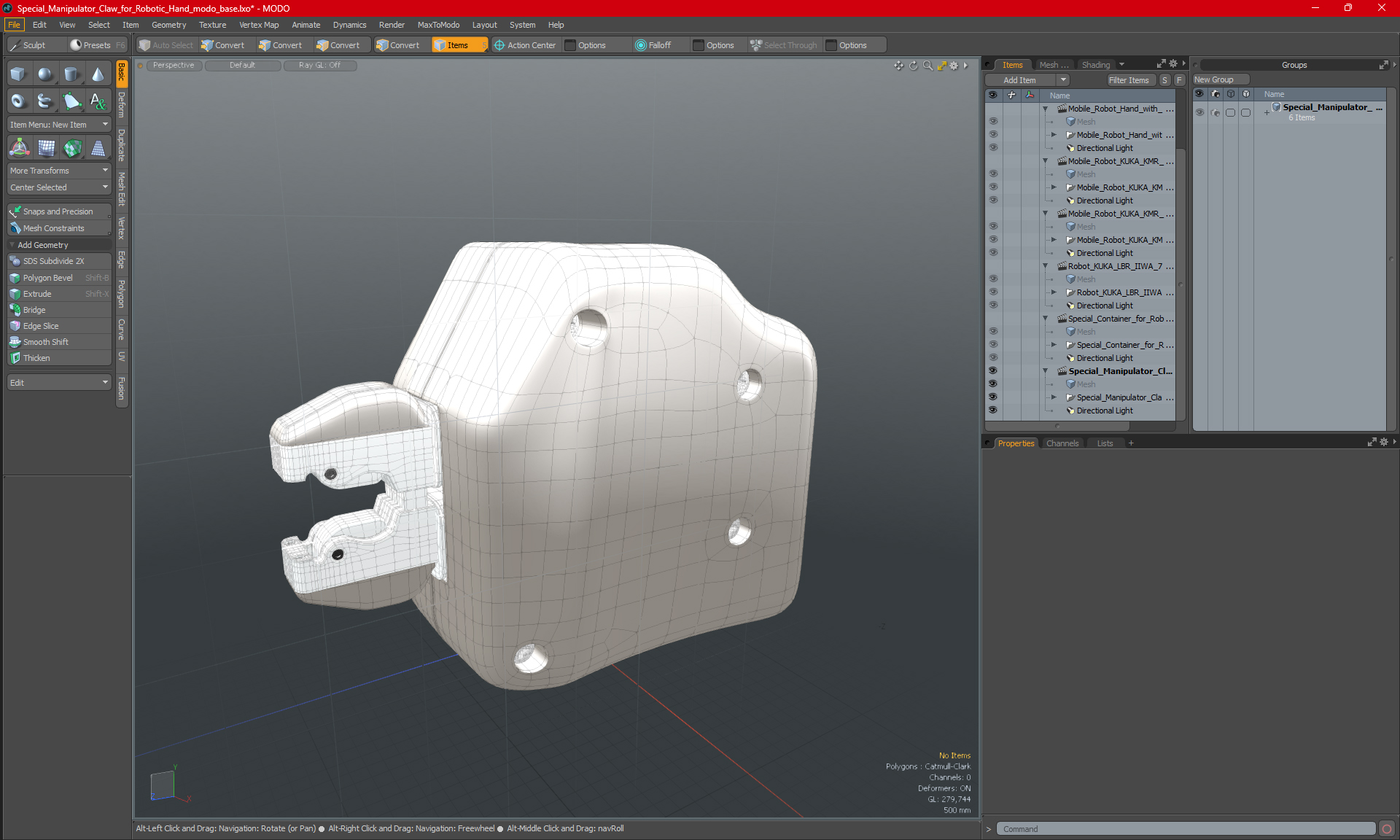 3D Special Manipulator Claw for Robotic Hand