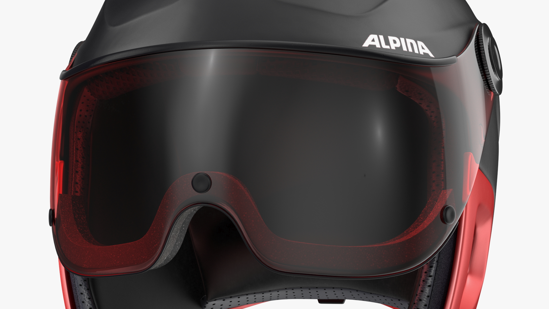 3D Ski Helmet Alpina with Visor model