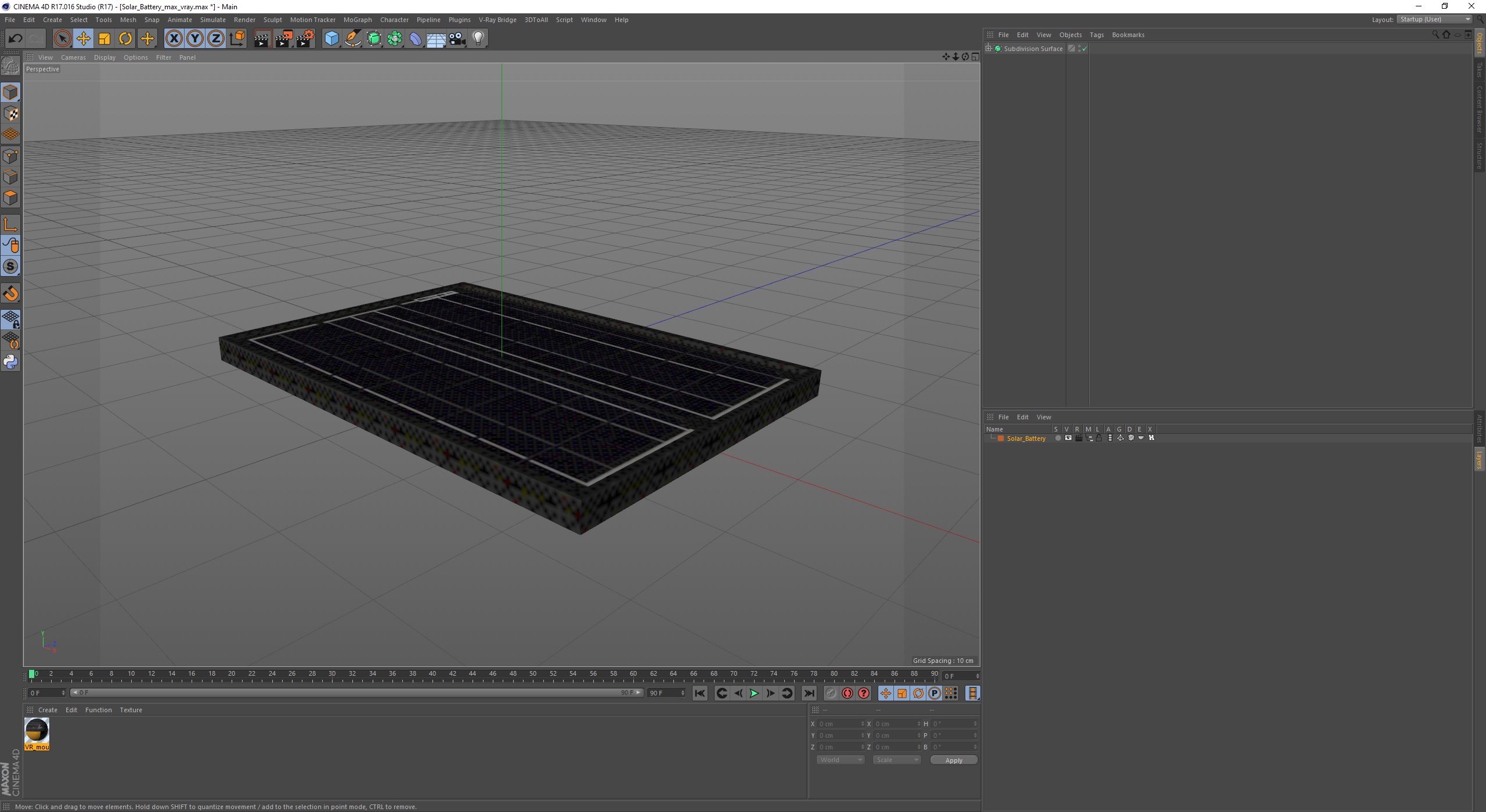 3D Solar Battery model