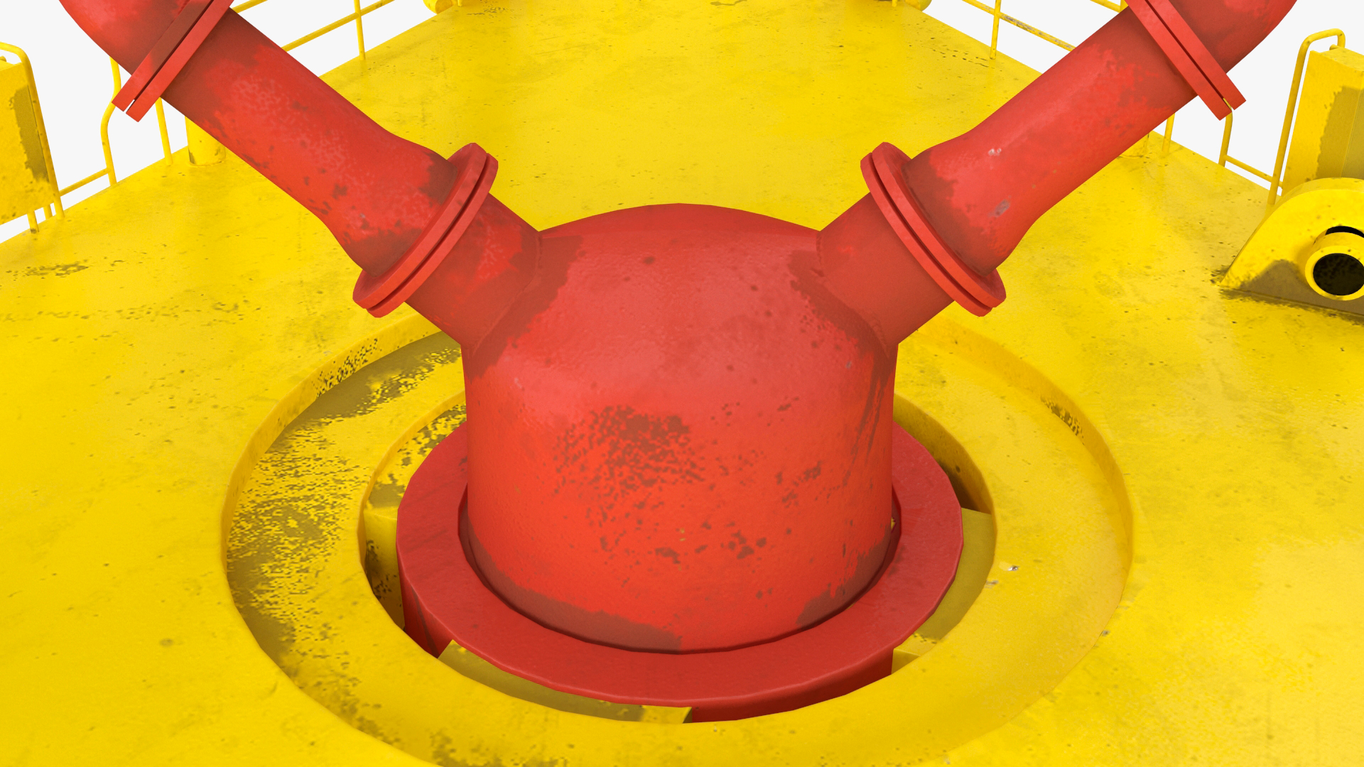 3D model Marine Steel Mooring Buoy