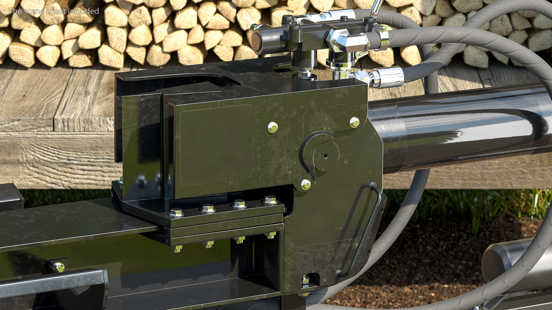 3D Hydraulic Lumberjack Log Splitter model