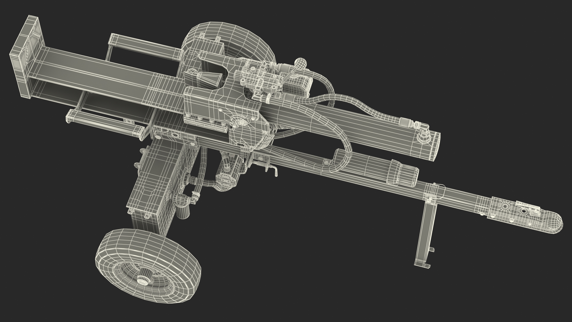 3D Hydraulic Lumberjack Log Splitter model