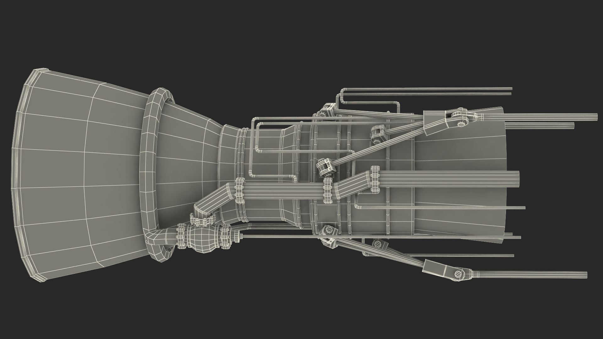 3D Rocket Engine model