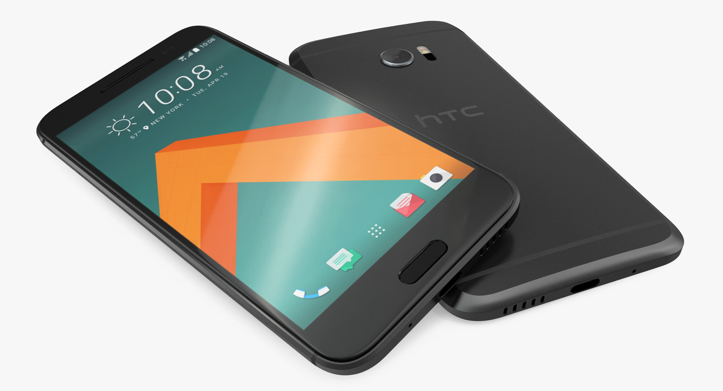 3D HTC 10 Carbon Gray model