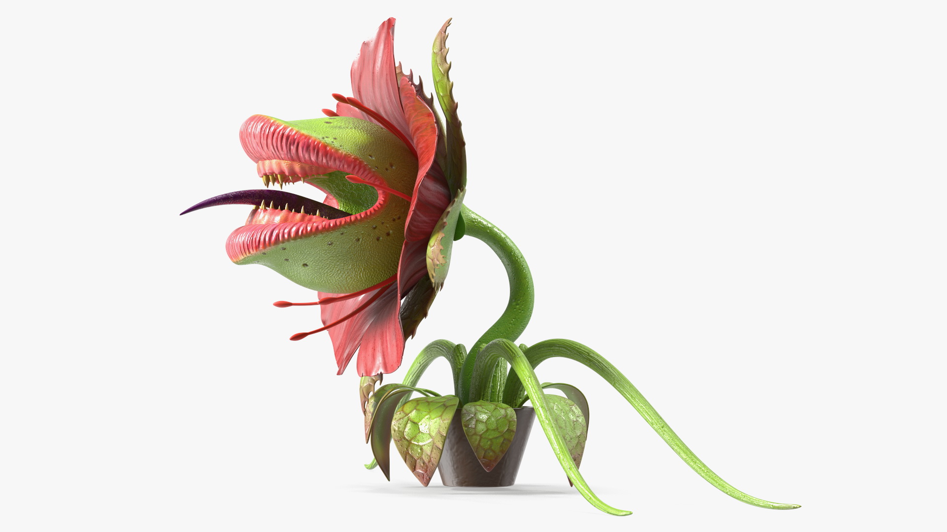 3D model Halloween Monster Plant Rigged