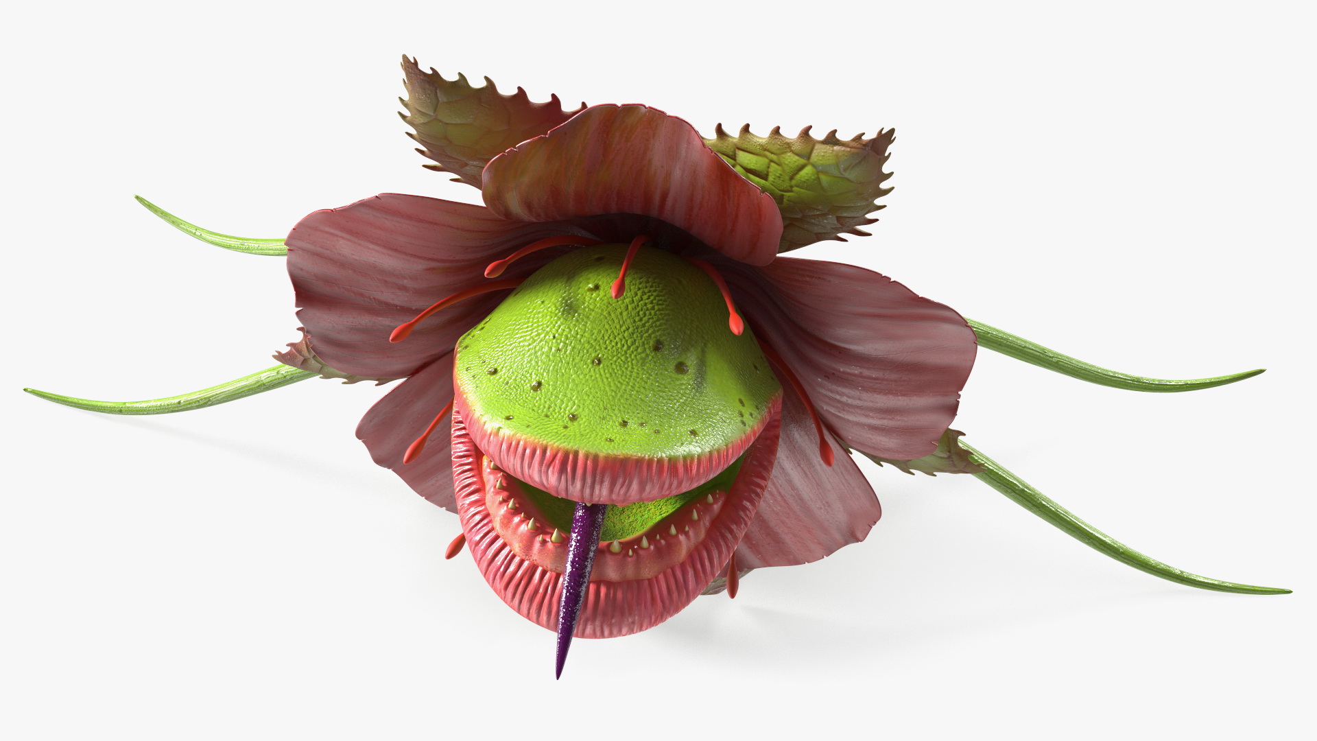 3D model Halloween Monster Plant Rigged