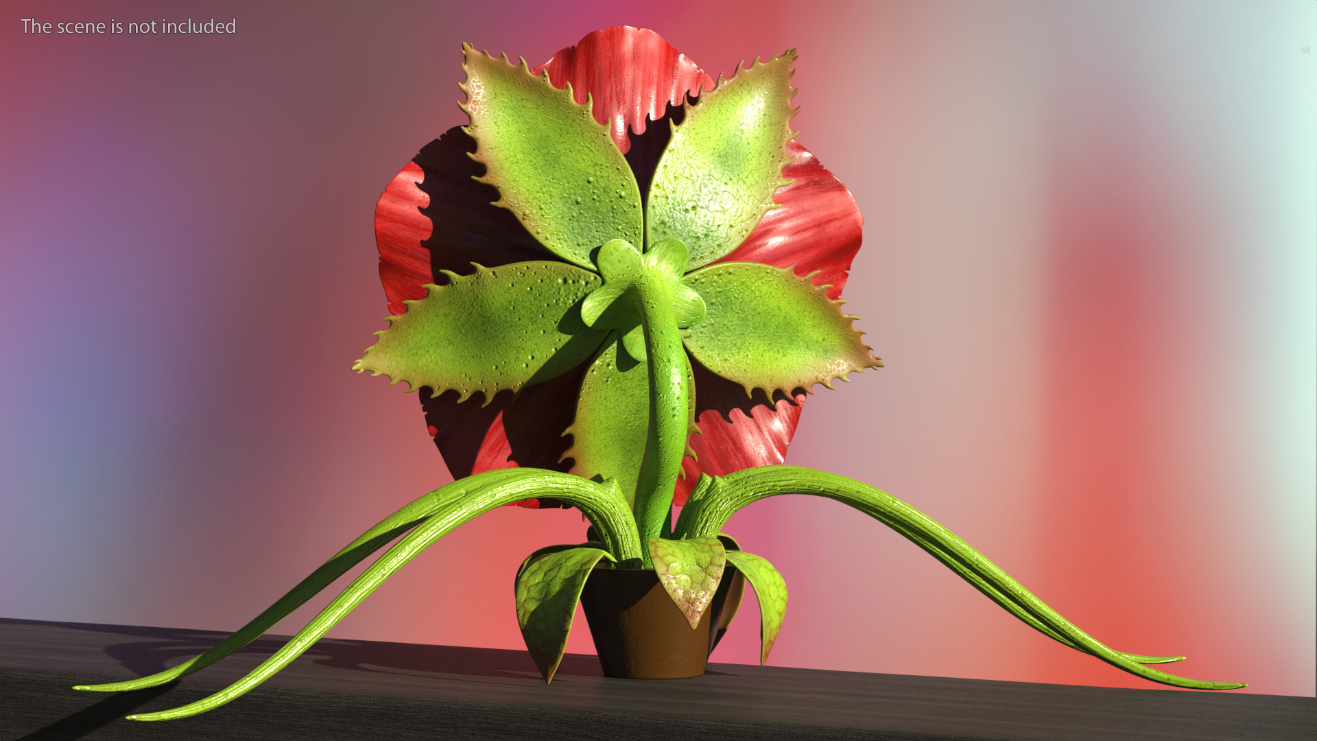 3D model Halloween Monster Plant Rigged