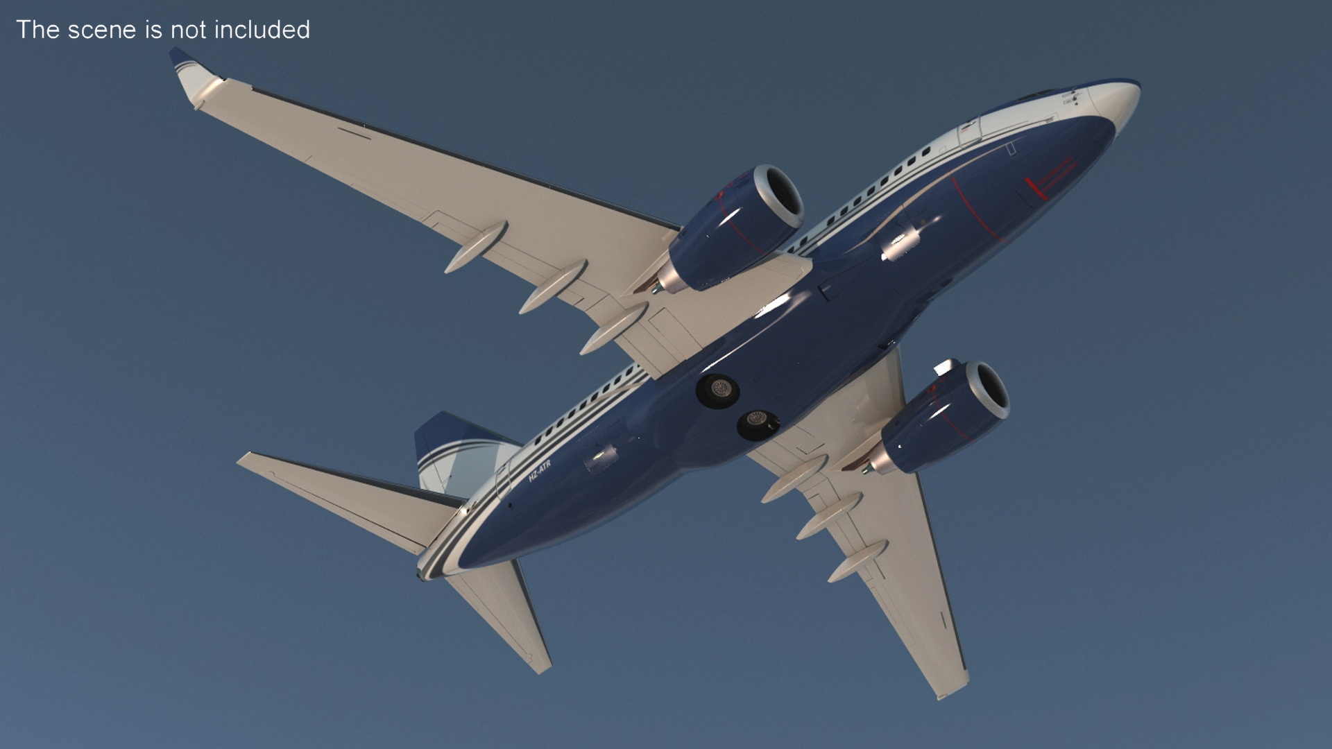 3D model Boeing 737-600 with Interior Rigged