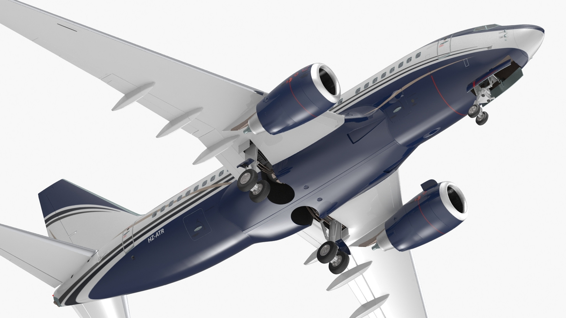 3D model Boeing 737-600 with Interior Rigged