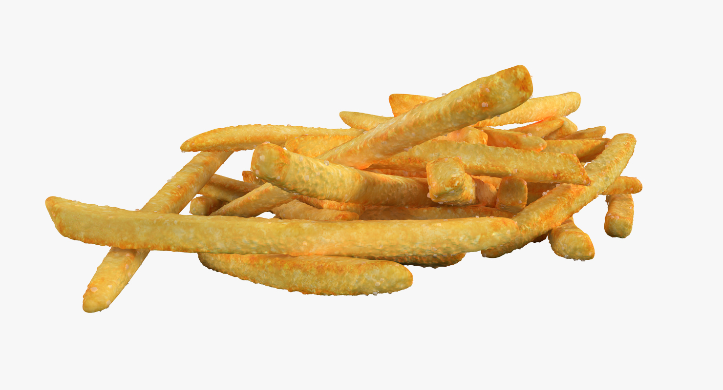 3D model Pile Of French Fries