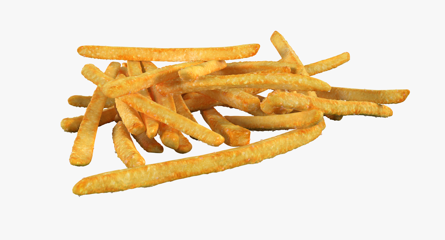 3D model Pile Of French Fries