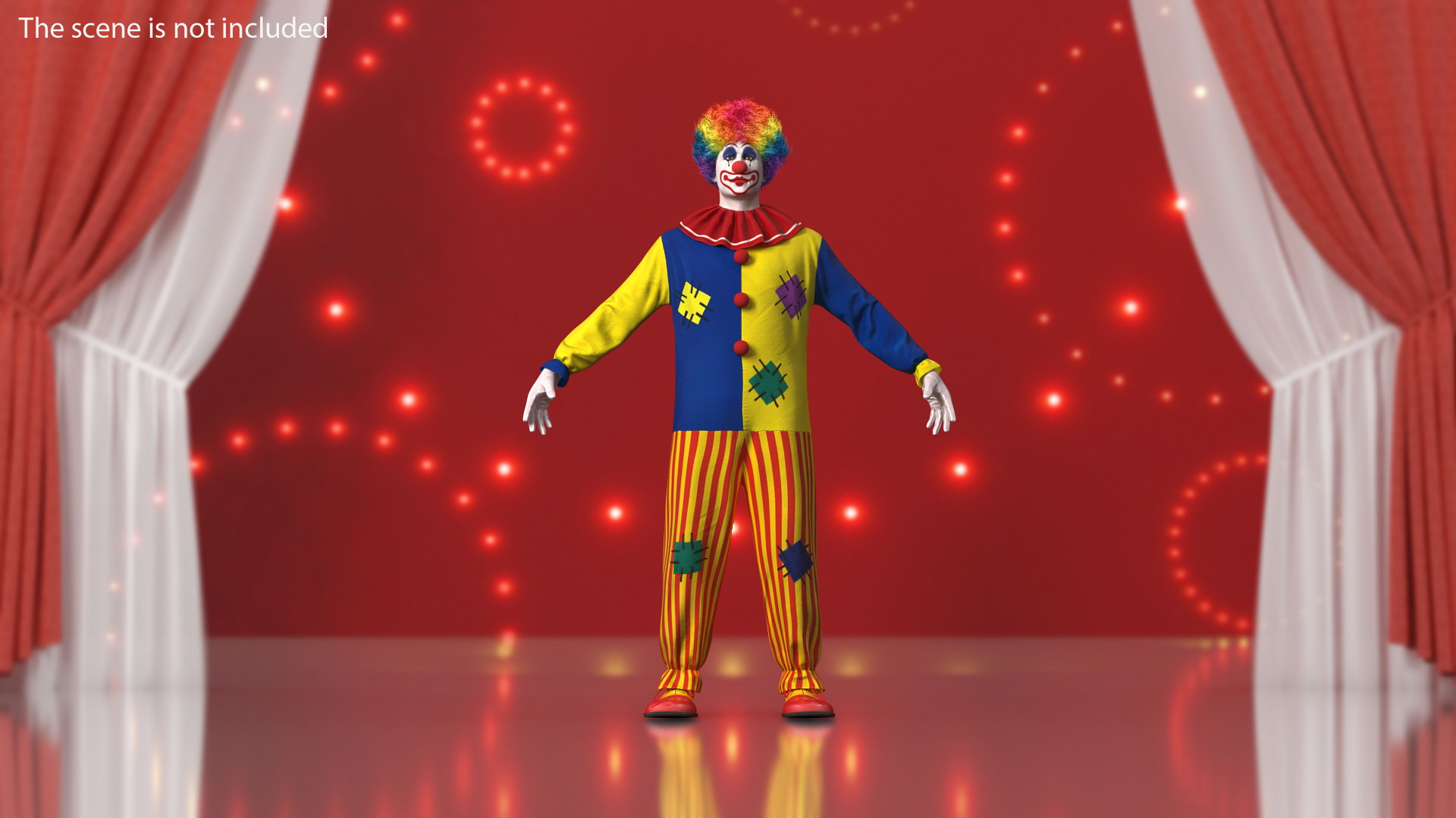 Motley Clown Suit 3D