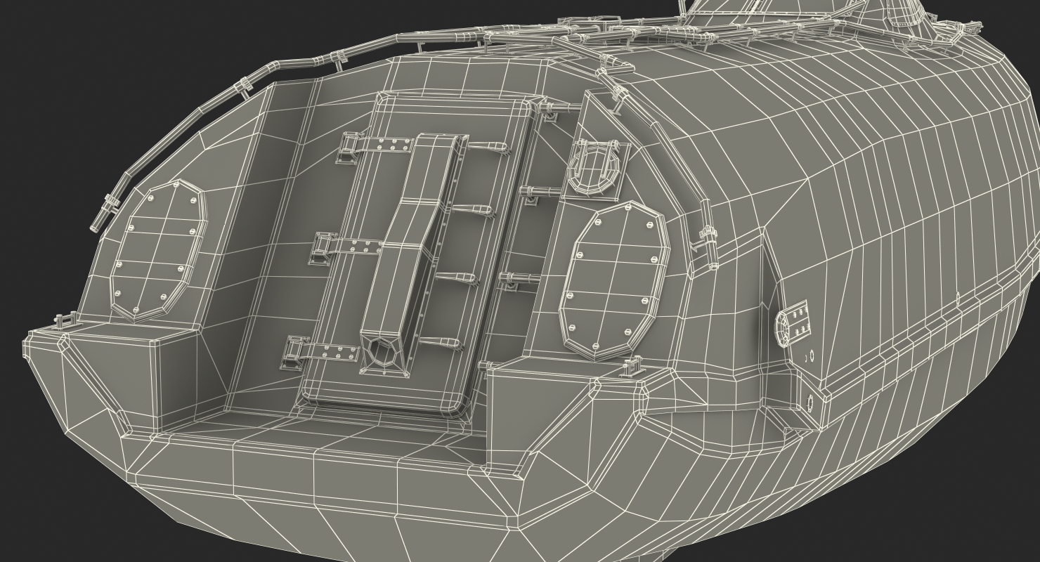 Freefall Lifeboat Launching Mechanism 3D