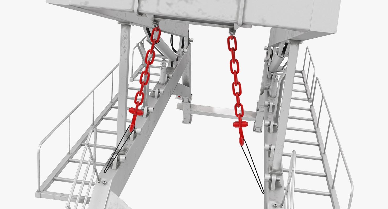 Freefall Lifeboat Launching Mechanism 3D