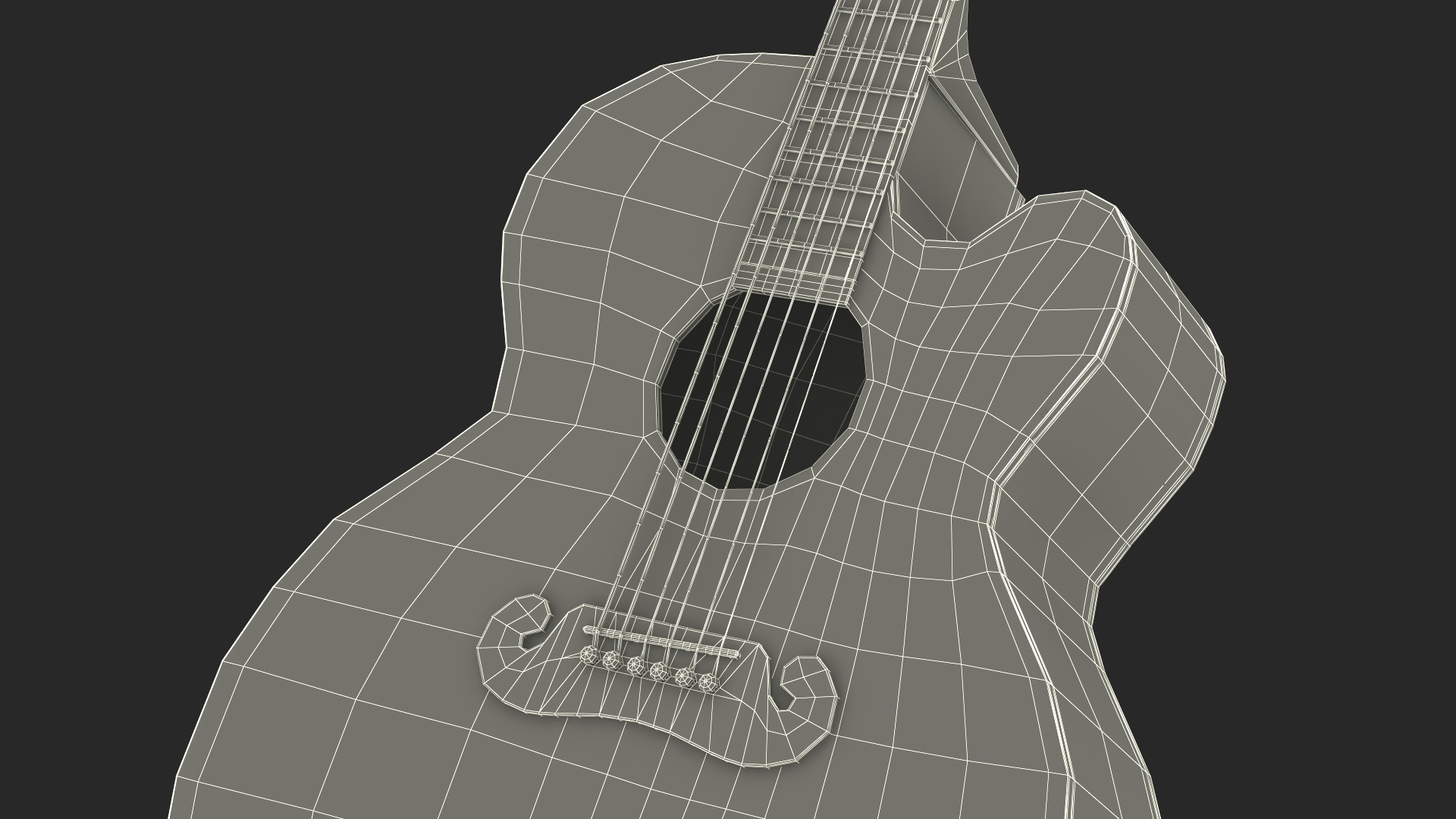 Mexican Guitar and Calavera 3D