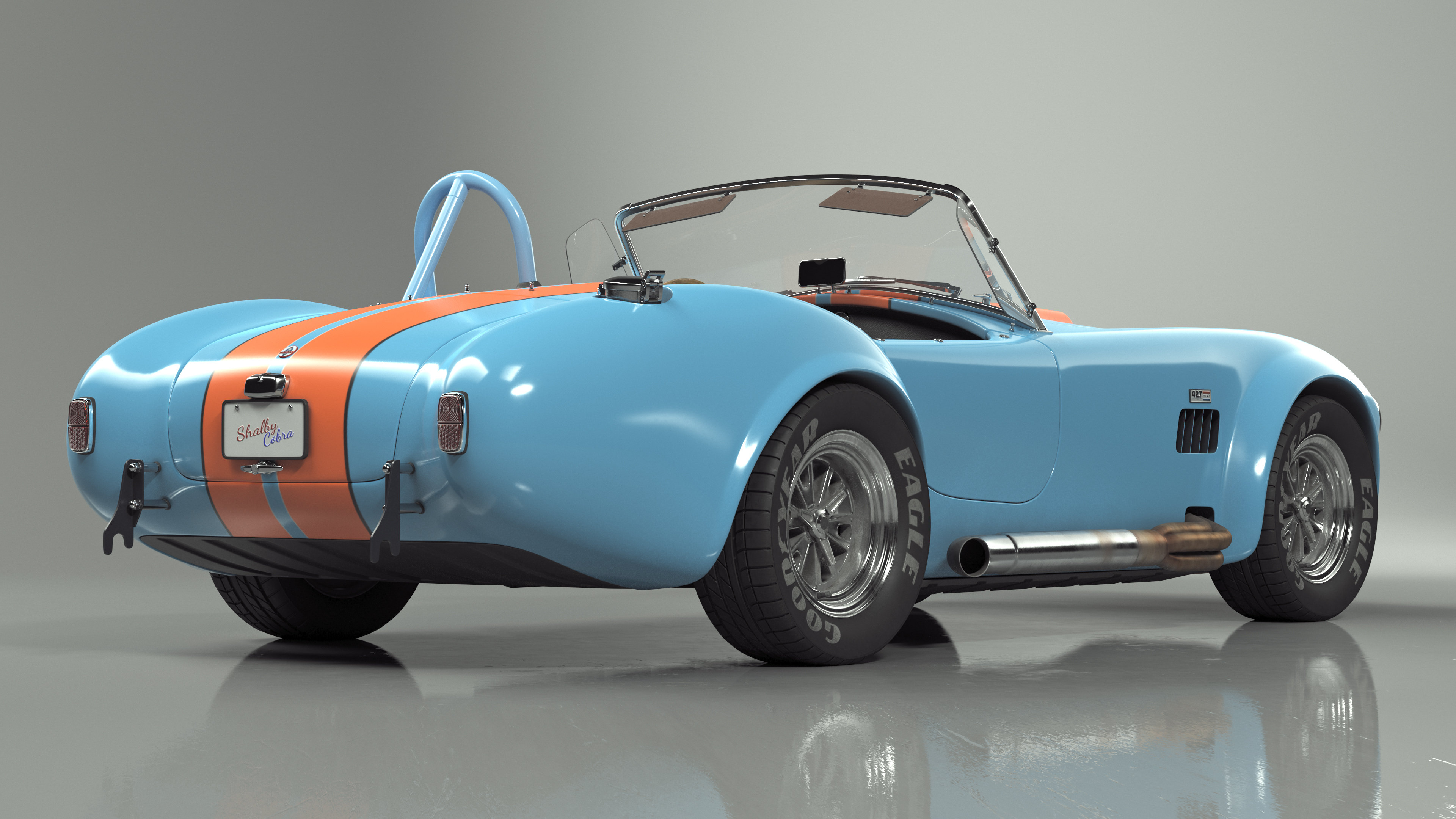 Shelby Cobra Blue 3D