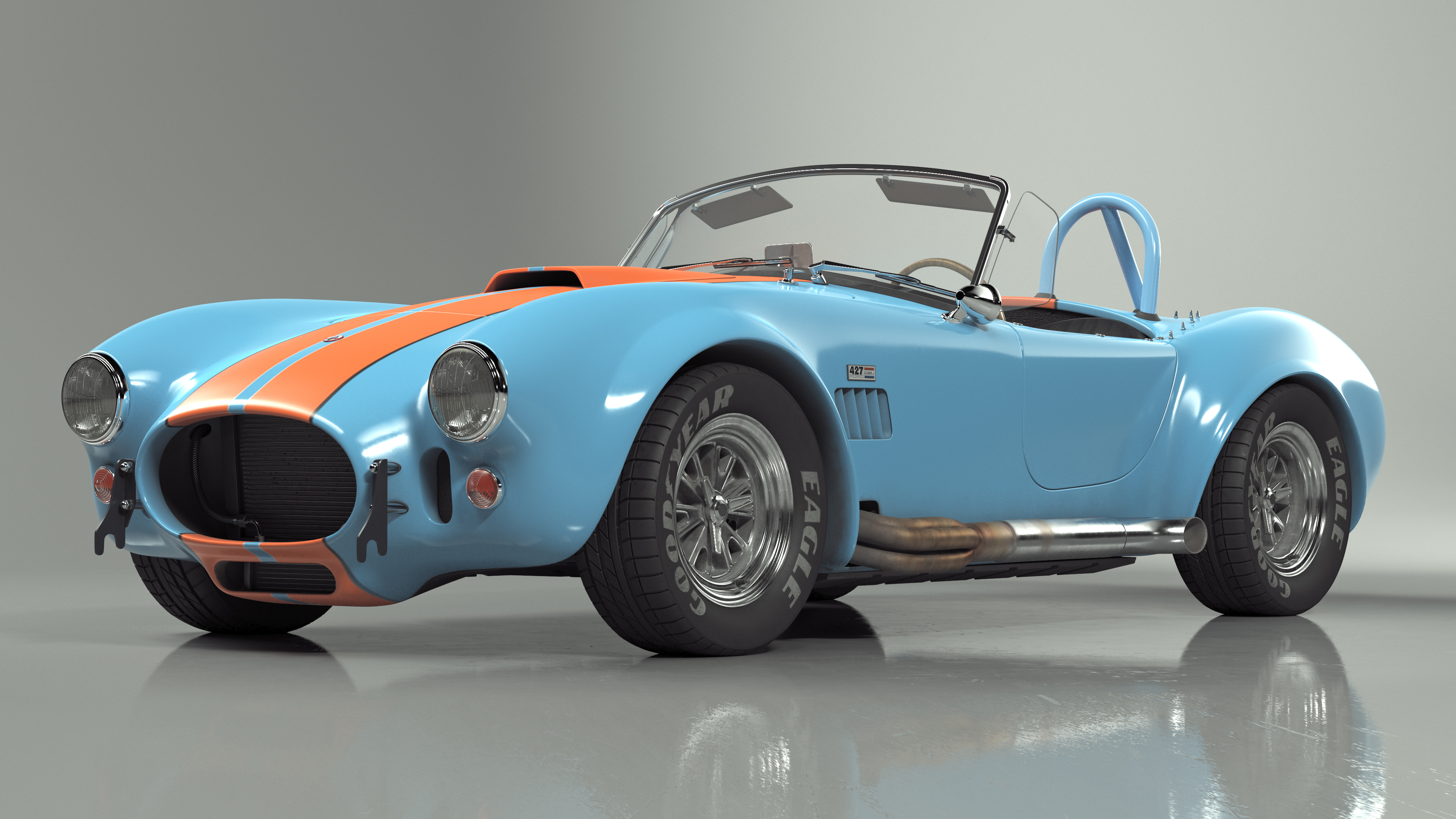 Shelby Cobra Blue 3D