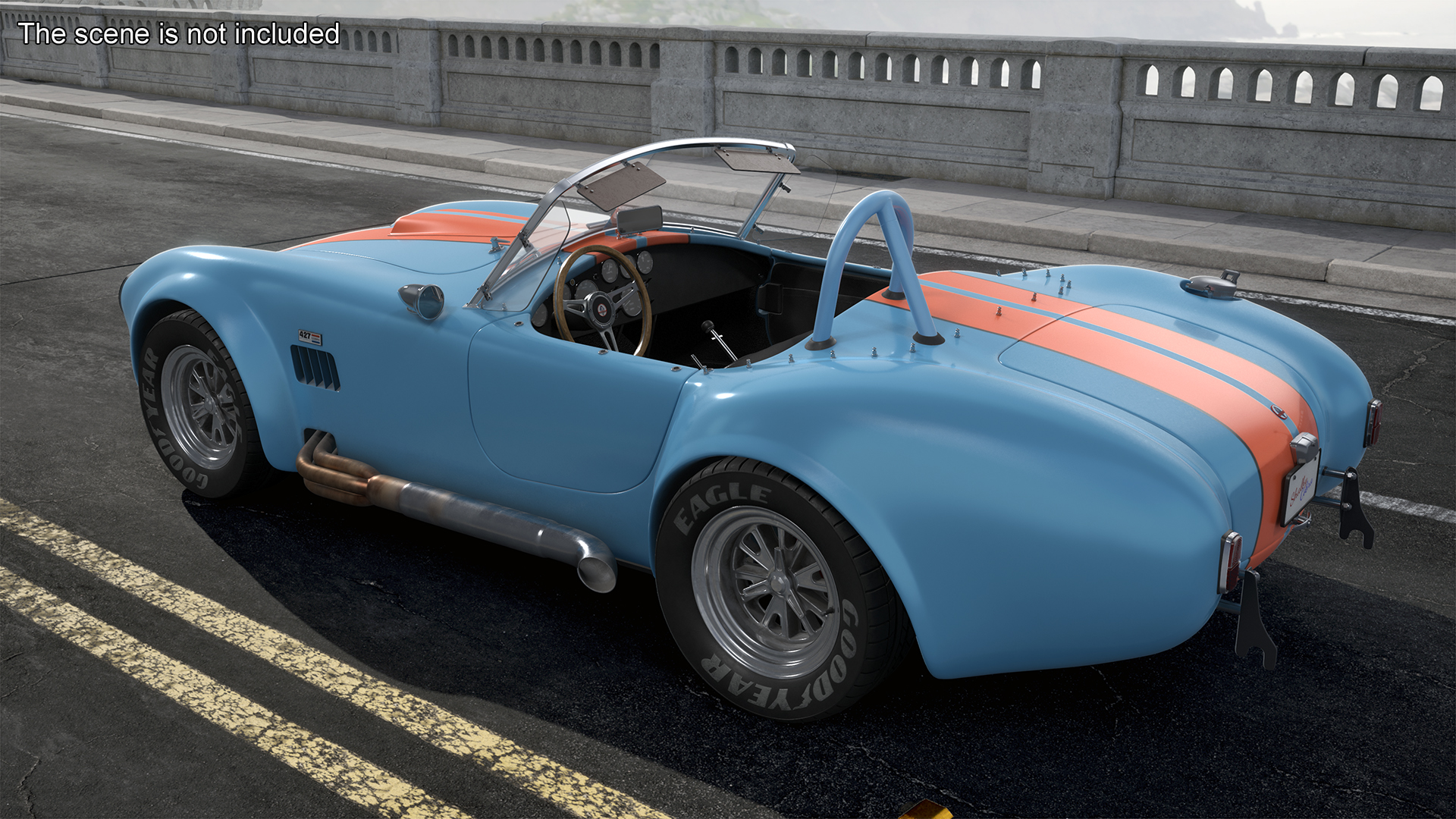 Shelby Cobra Blue 3D