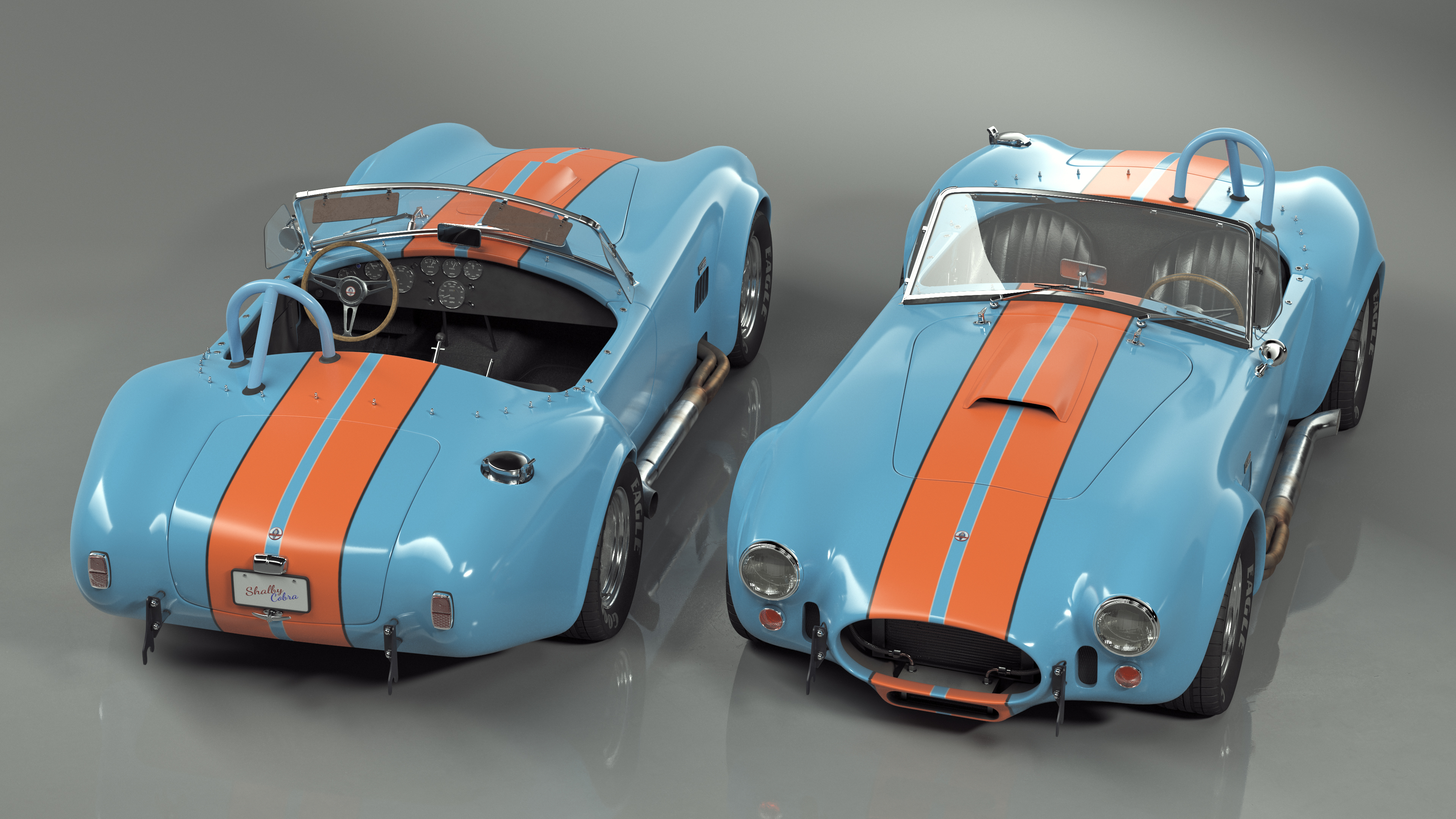 Shelby Cobra Blue 3D