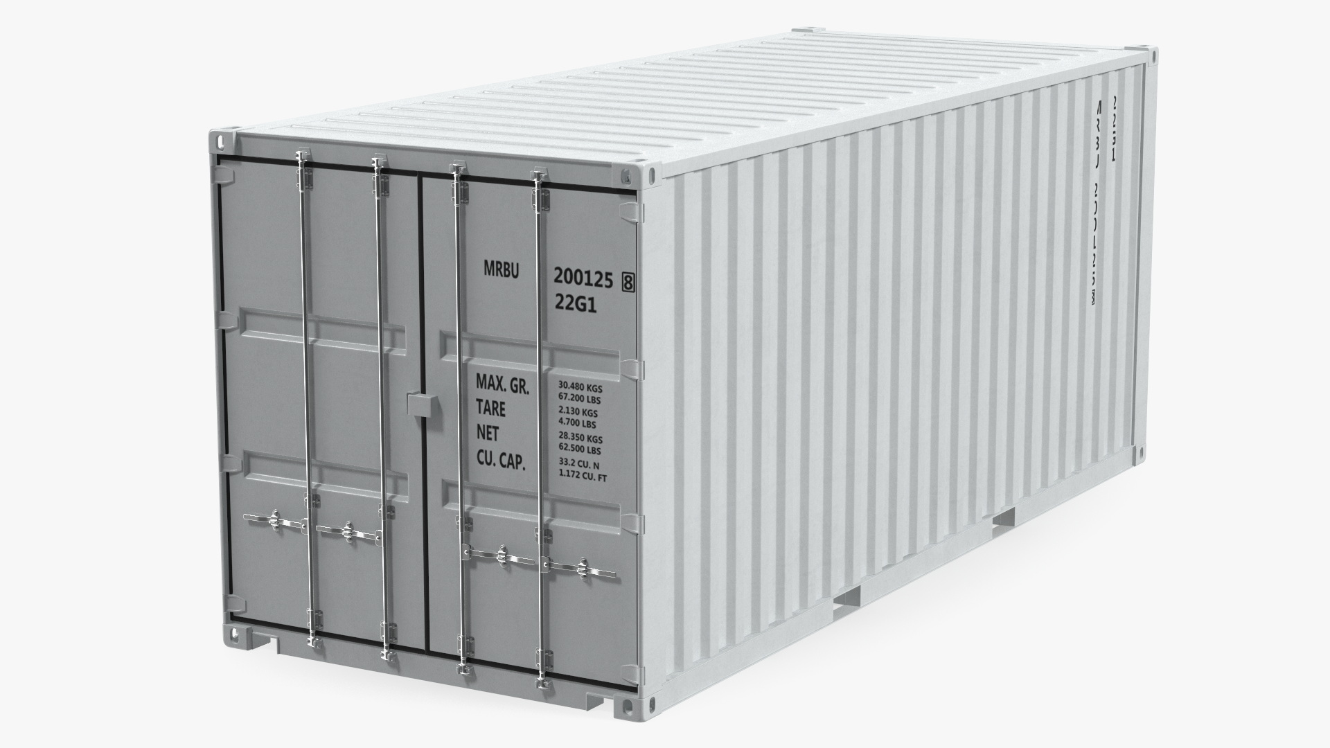 3D model Shipping Cargo Container 20 ft