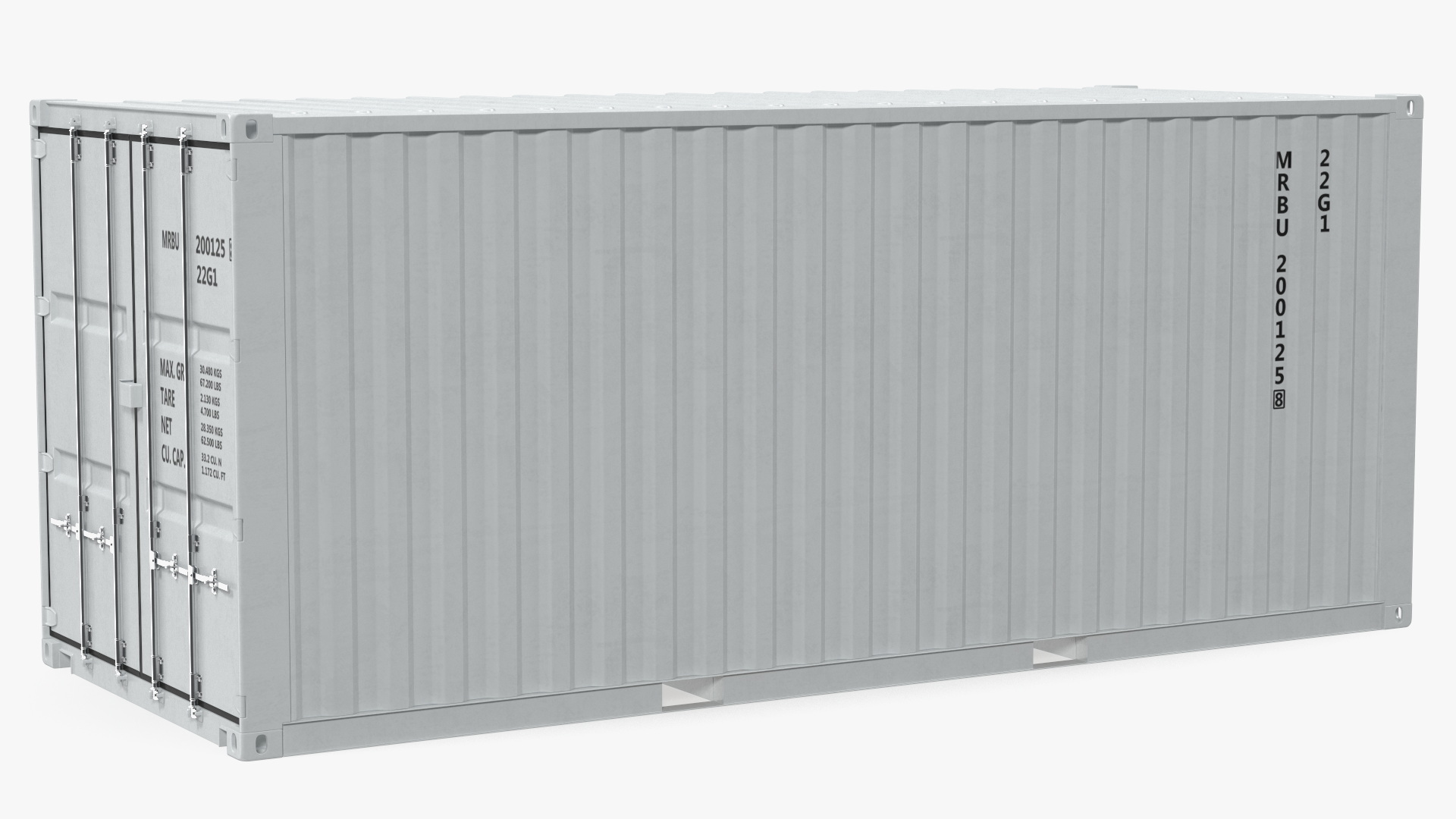 3D model Shipping Cargo Container 20 ft