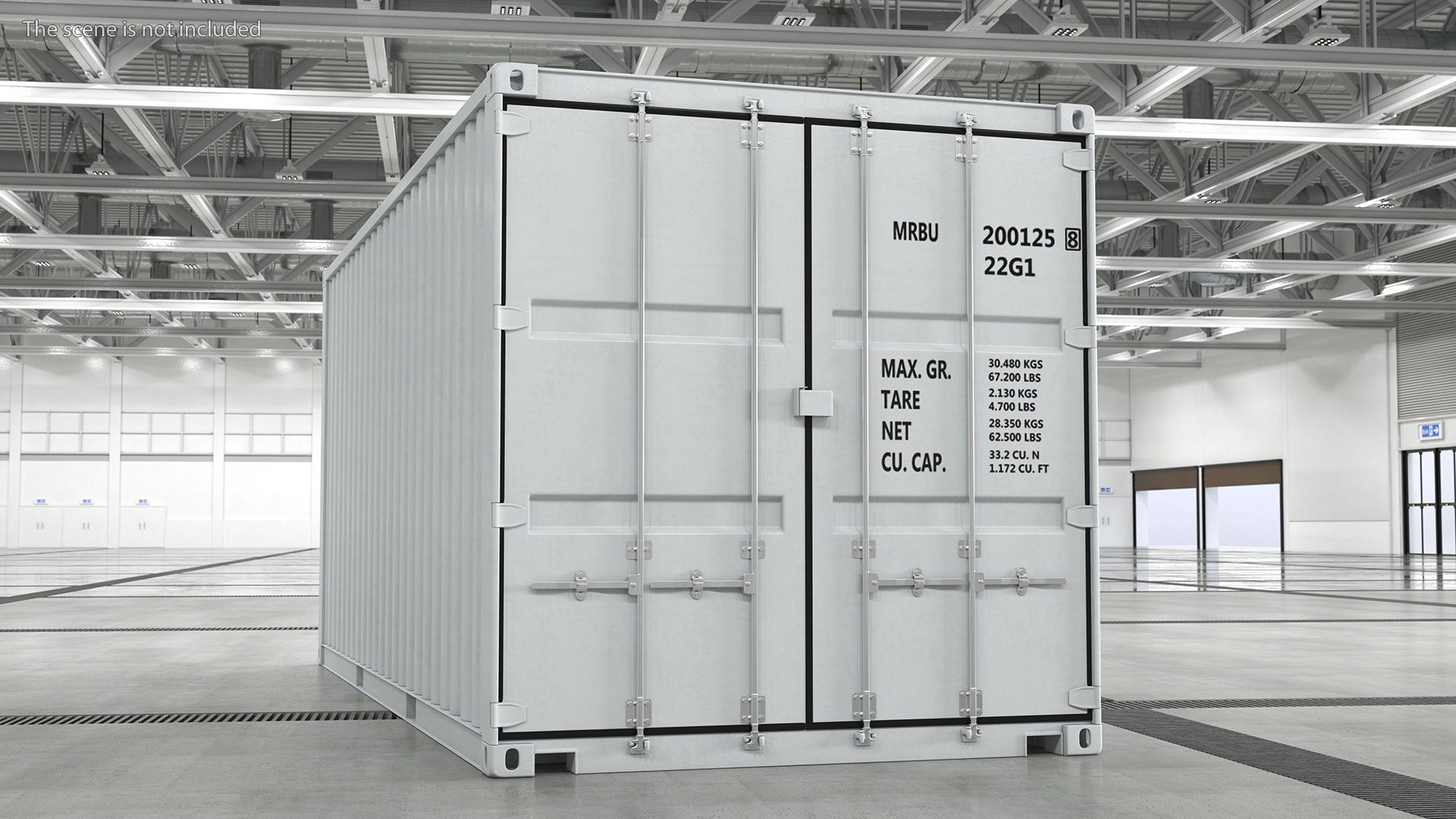 3D model Shipping Cargo Container 20 ft