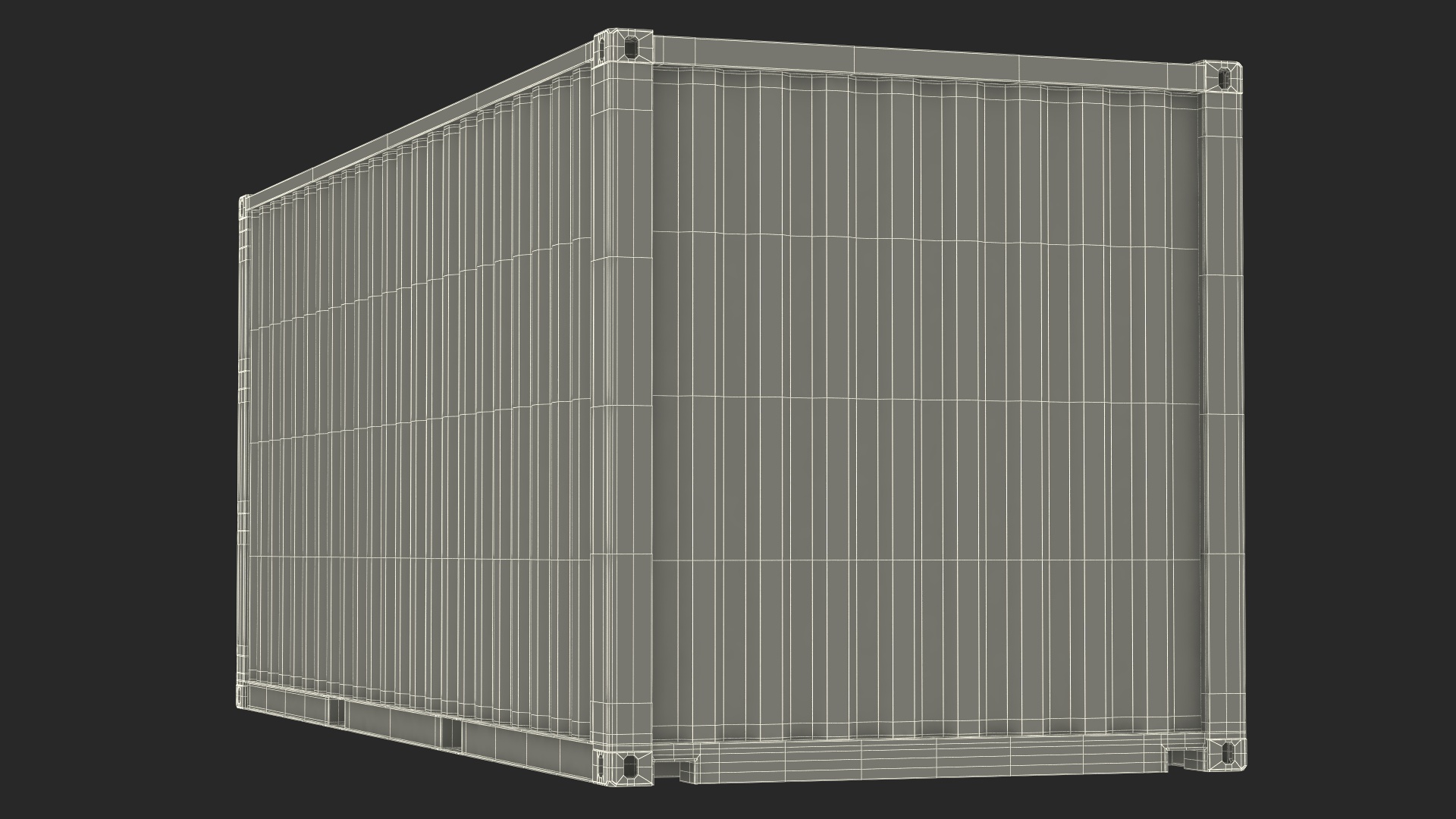 3D model Shipping Cargo Container 20 ft