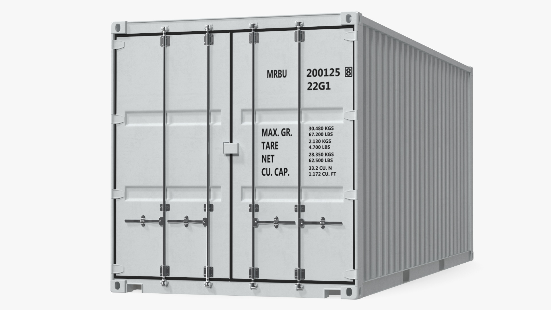 3D model Shipping Cargo Container 20 ft