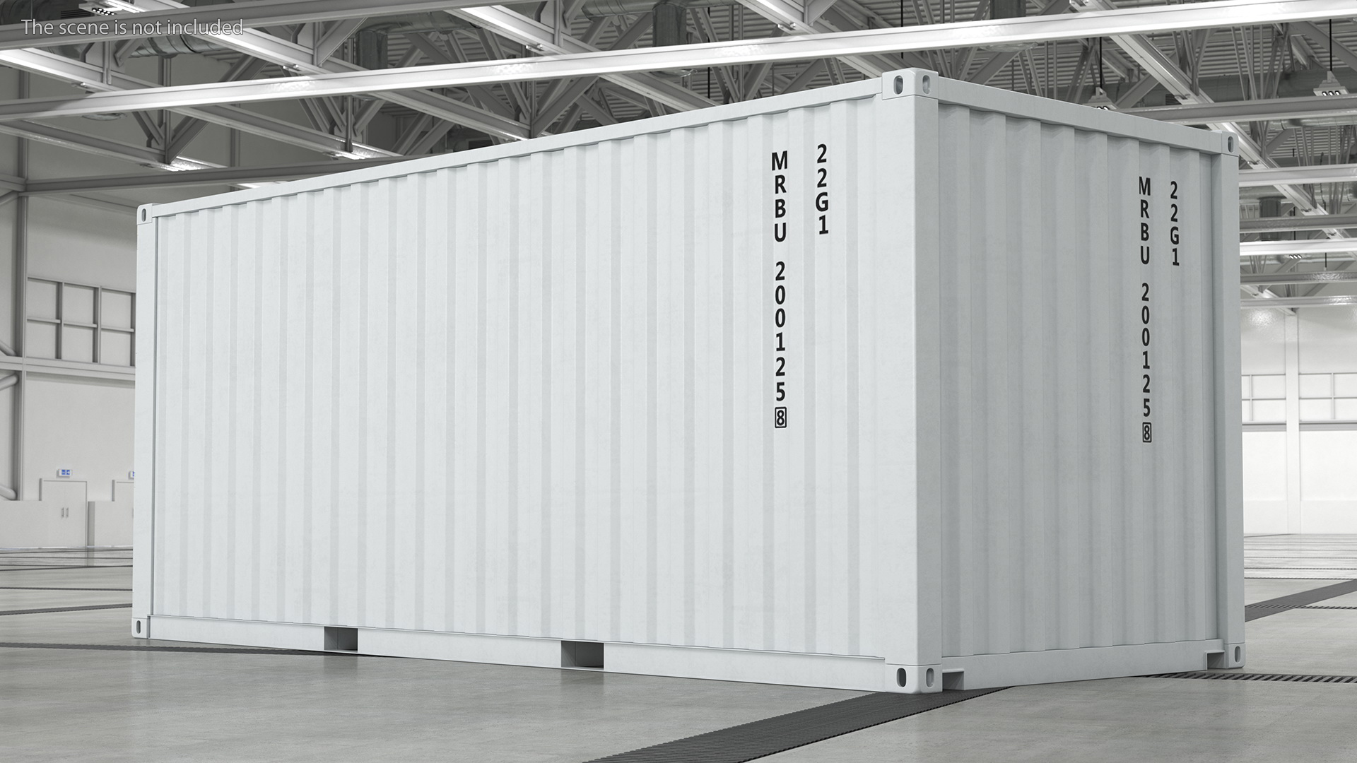 3D model Shipping Cargo Container 20 ft