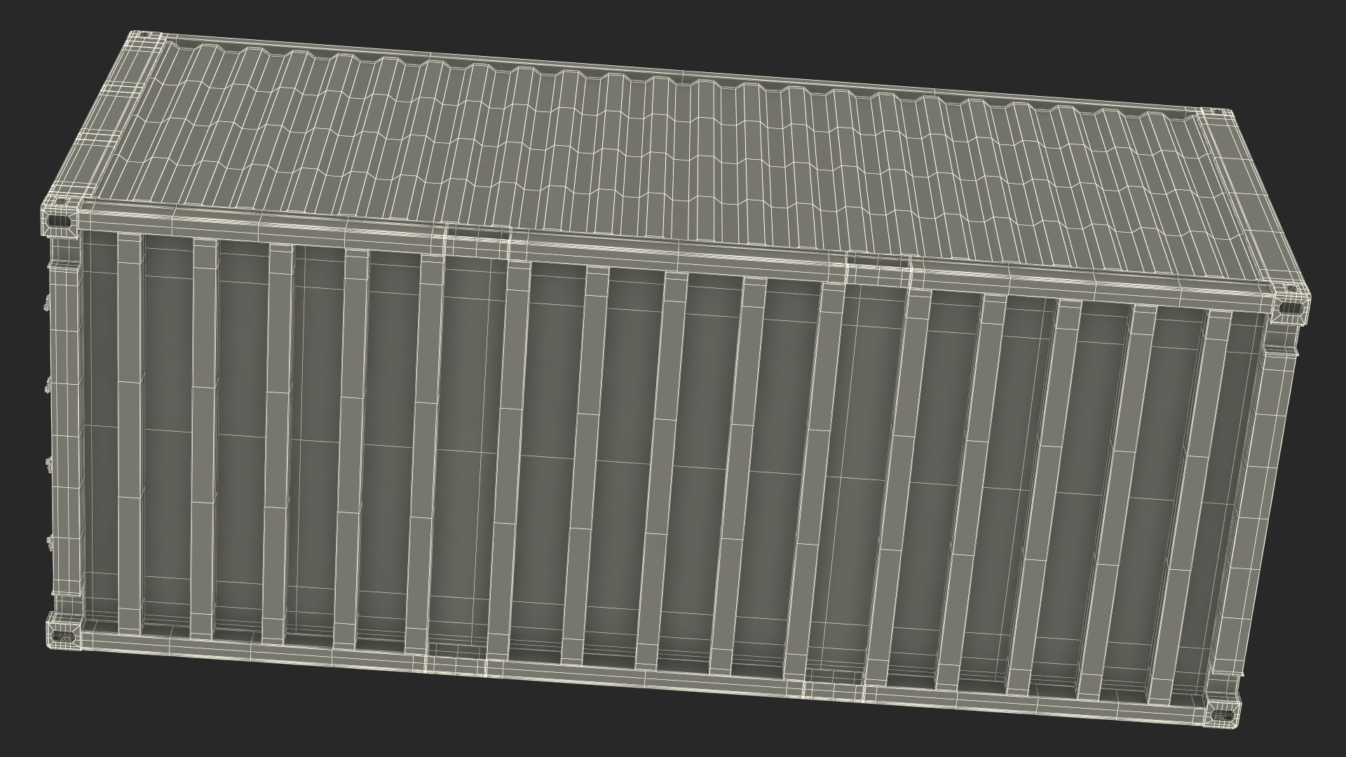 3D model Shipping Cargo Container 20 ft