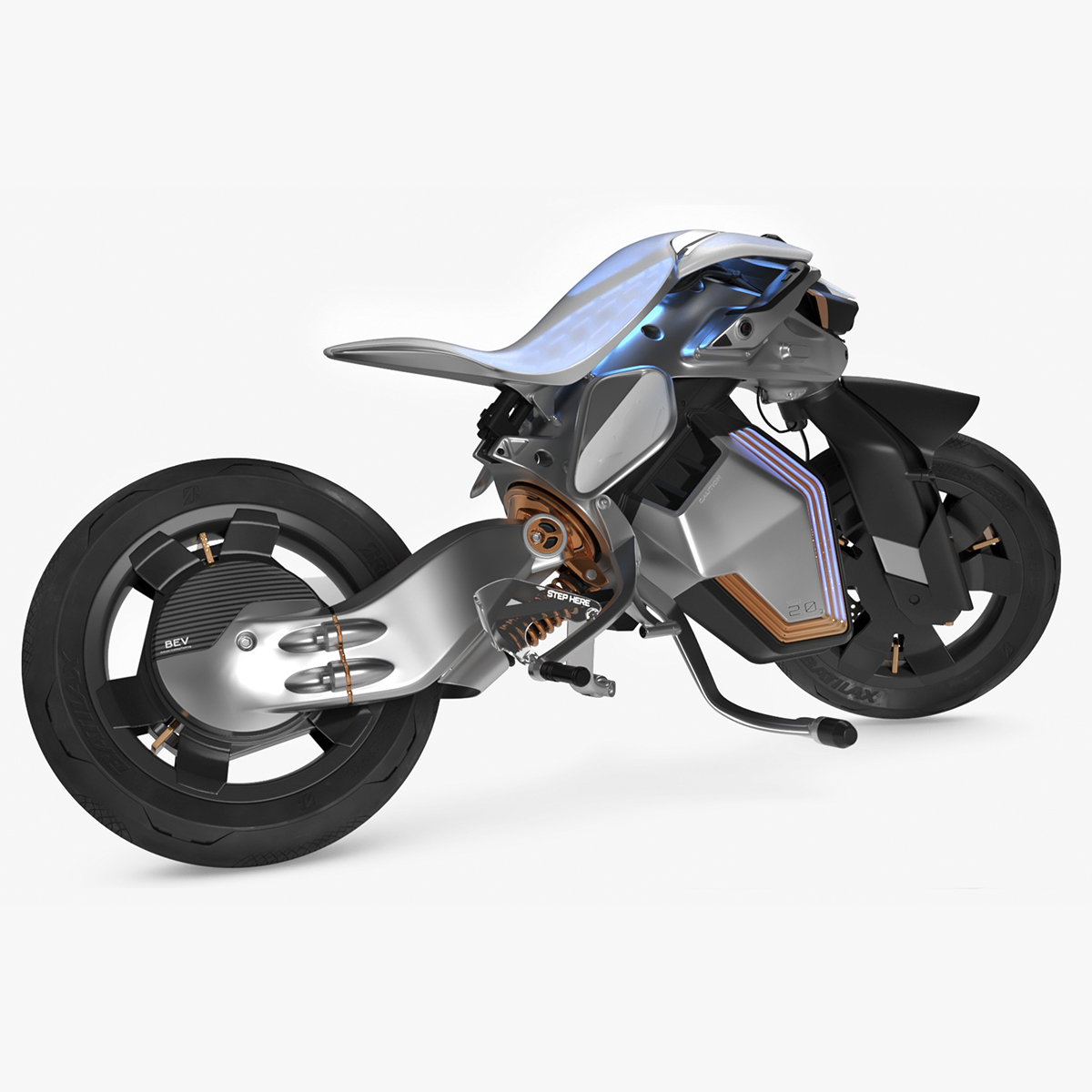 3D model Yamaha MOTOROiD 2 Motorcycle Rigged