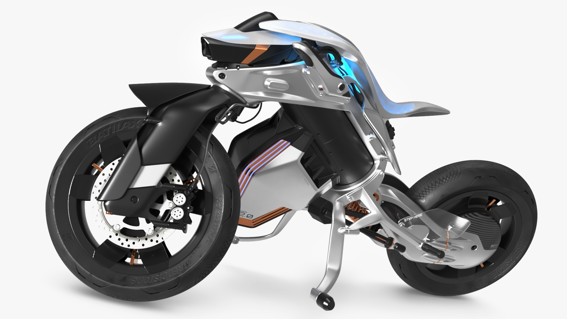 3D model Yamaha MOTOROiD 2 Motorcycle Rigged