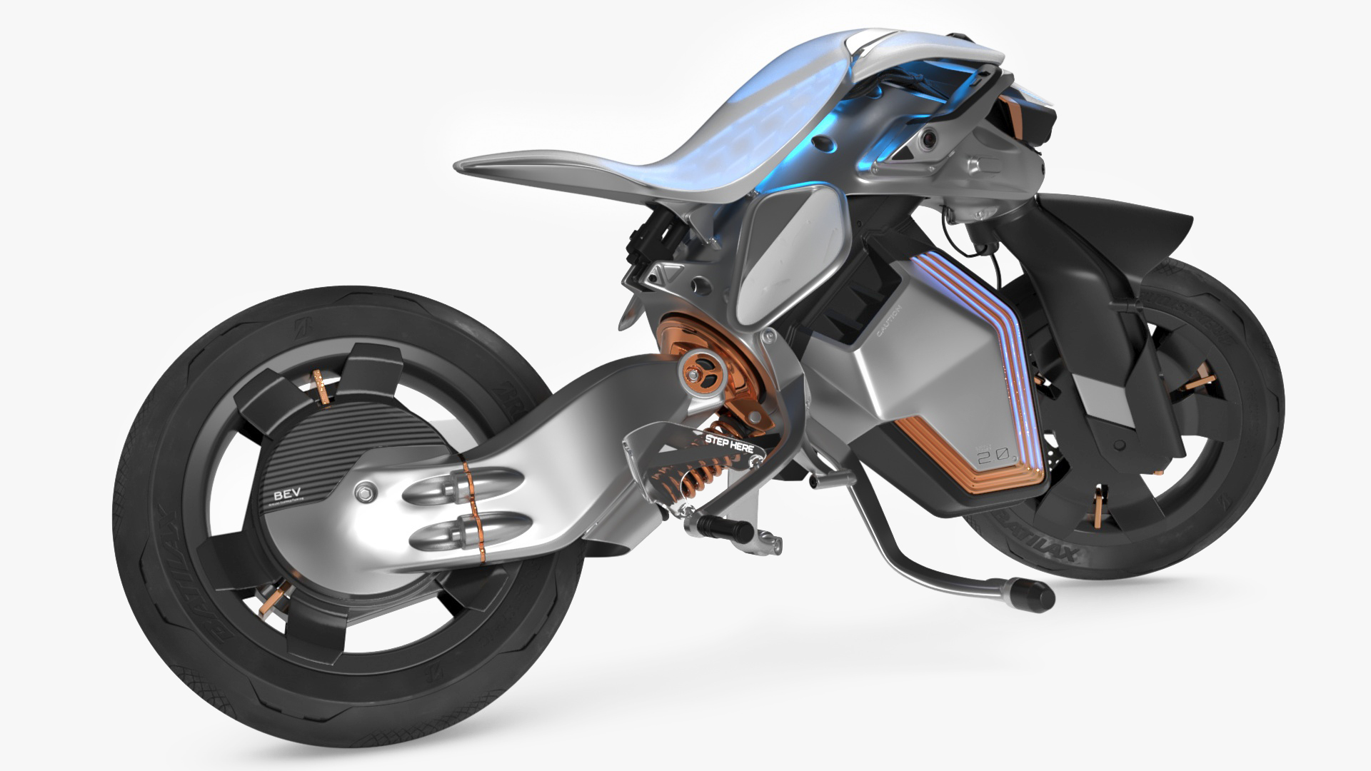 3D model Yamaha MOTOROiD 2 Motorcycle Rigged