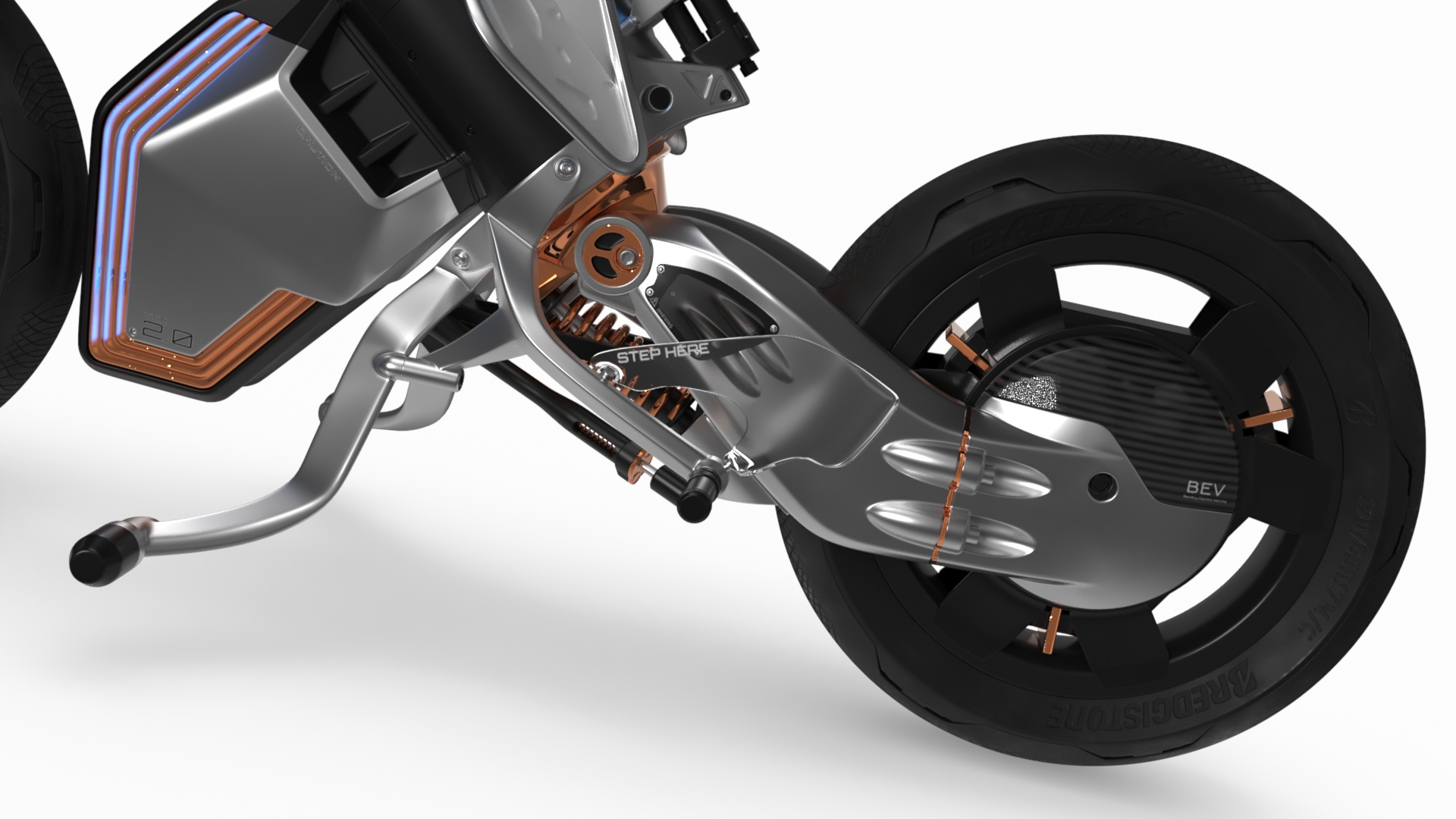 3D model Yamaha MOTOROiD 2 Motorcycle Rigged