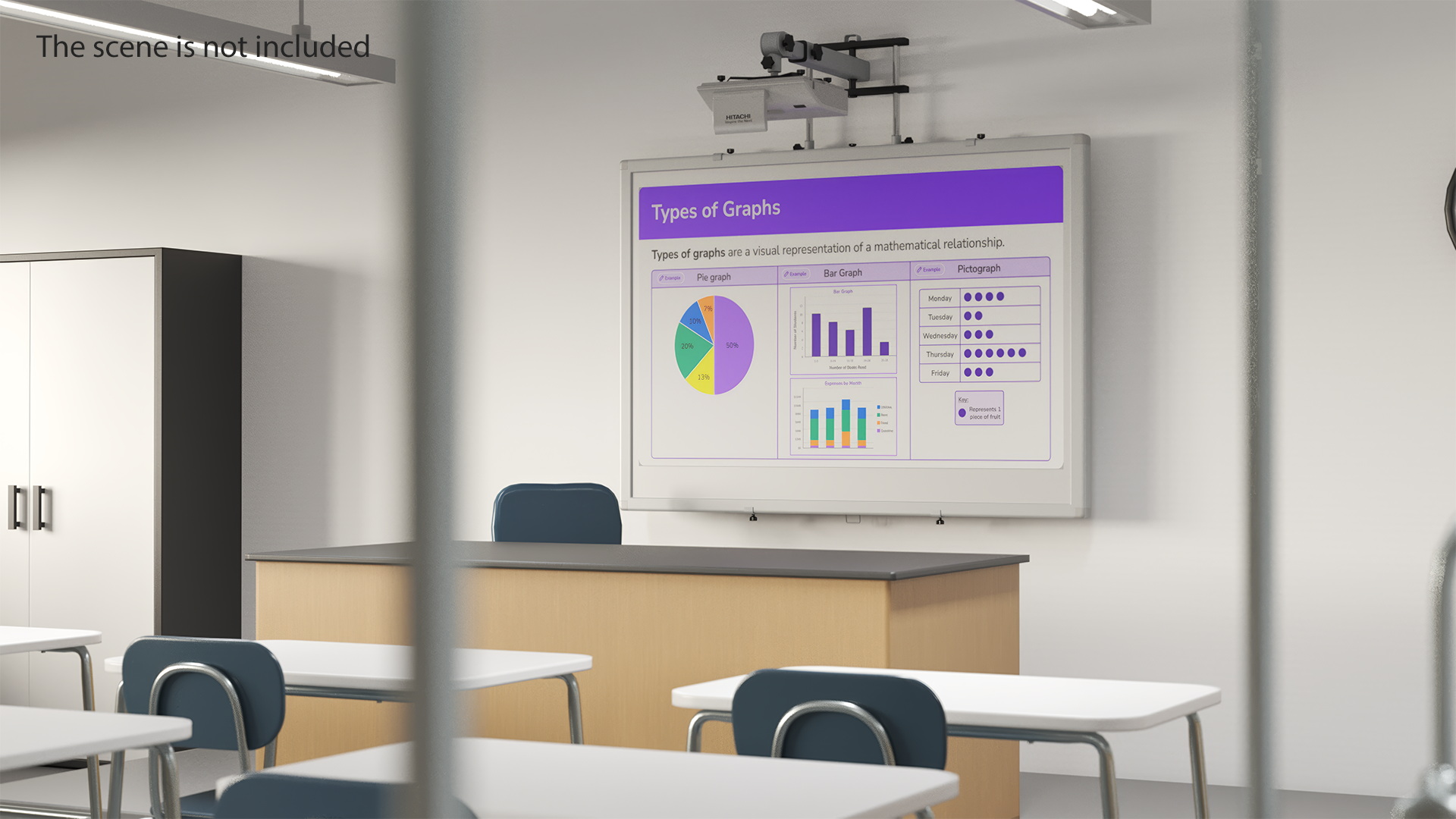 3D model Hitachi Interactive Whiteboard