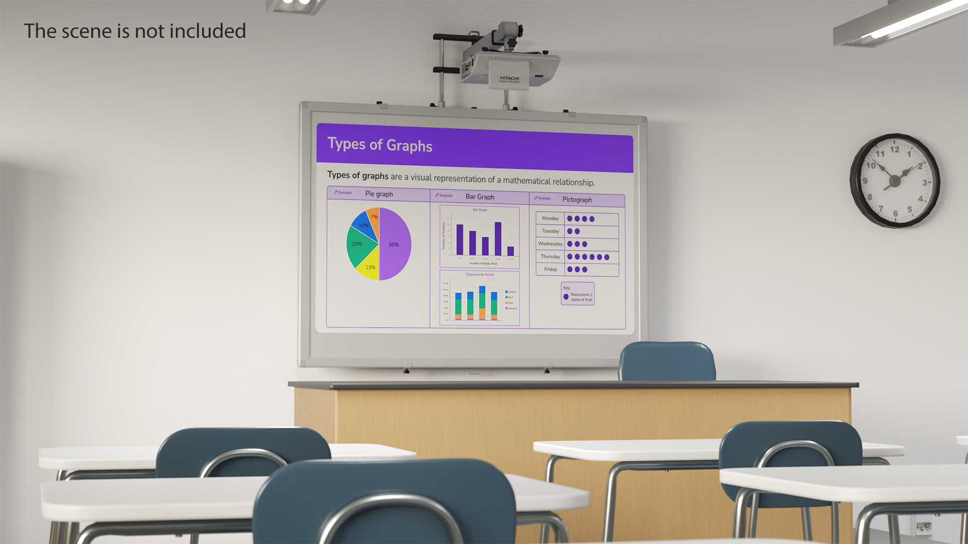 3D model Hitachi Interactive Whiteboard