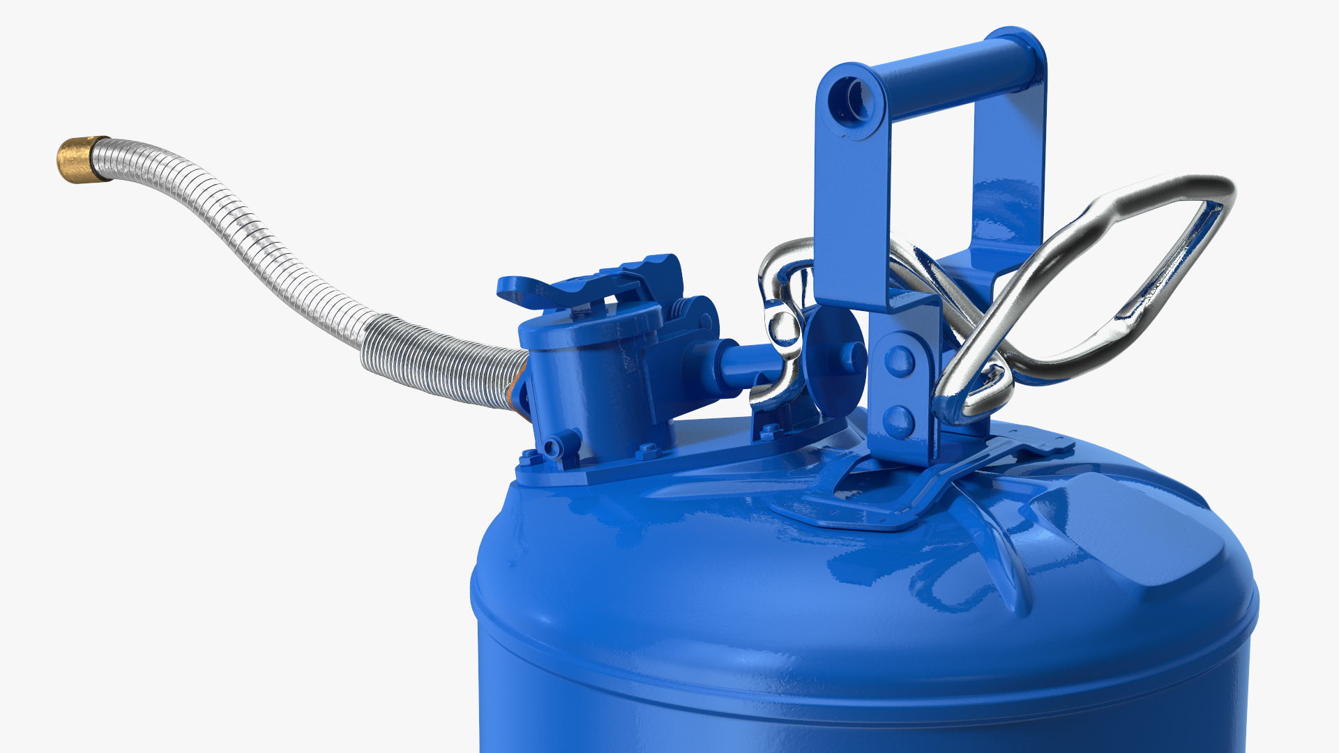 Safety Fuel Can Five Gallon Blue 3D