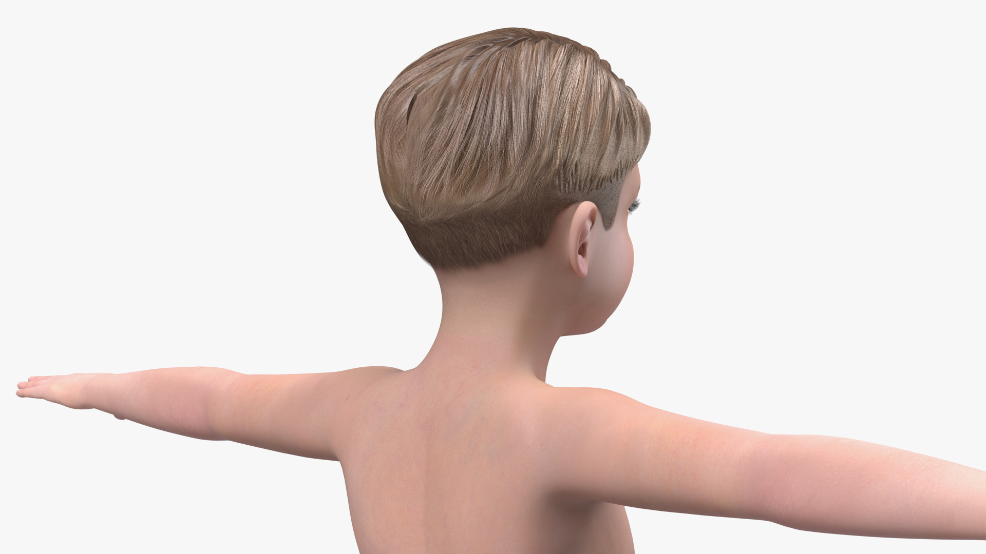 Child Boy Beach Style Rigged for Modo 3D