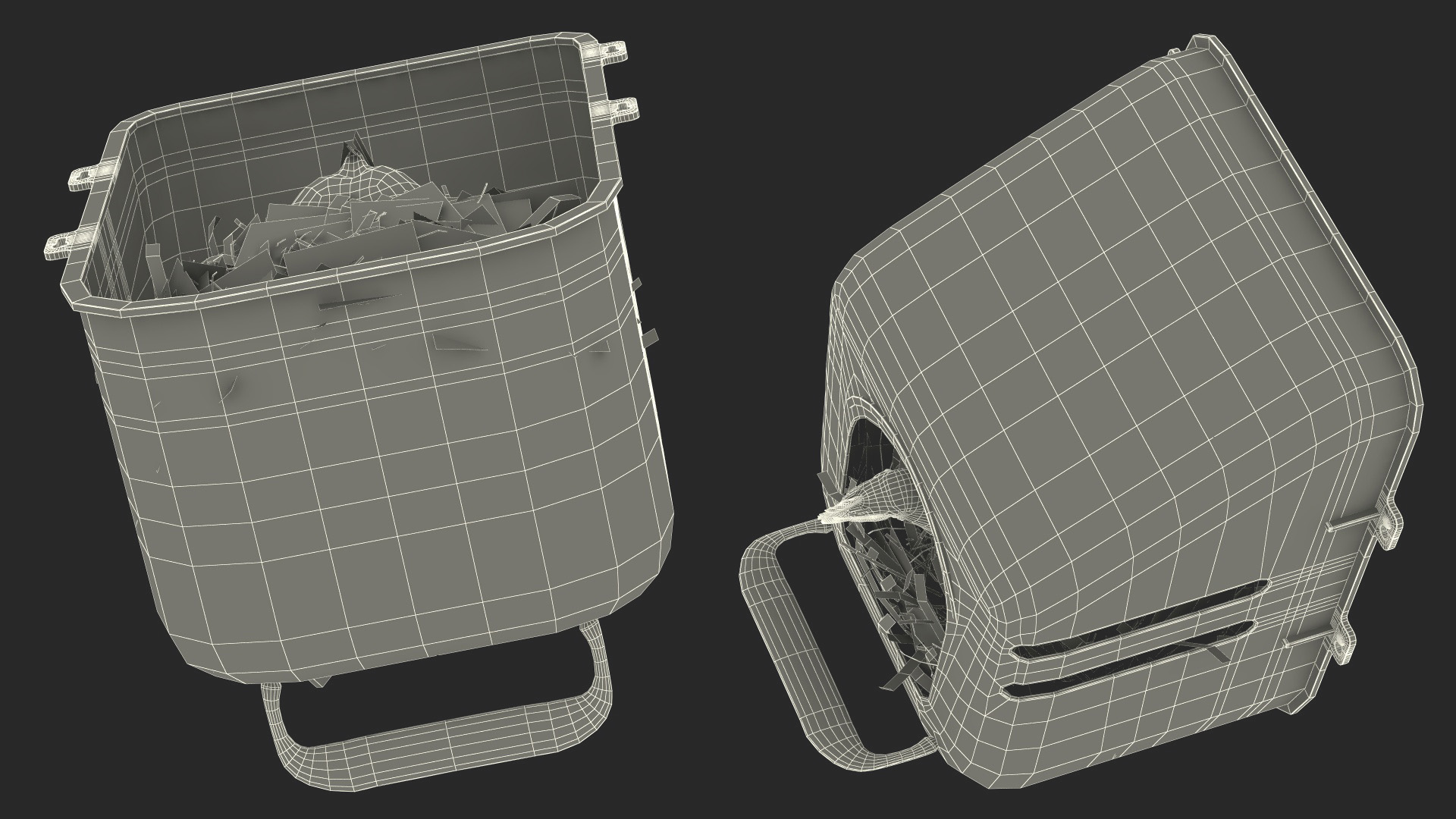 3D Chicken in Wall Mount Nesting Nest Box model