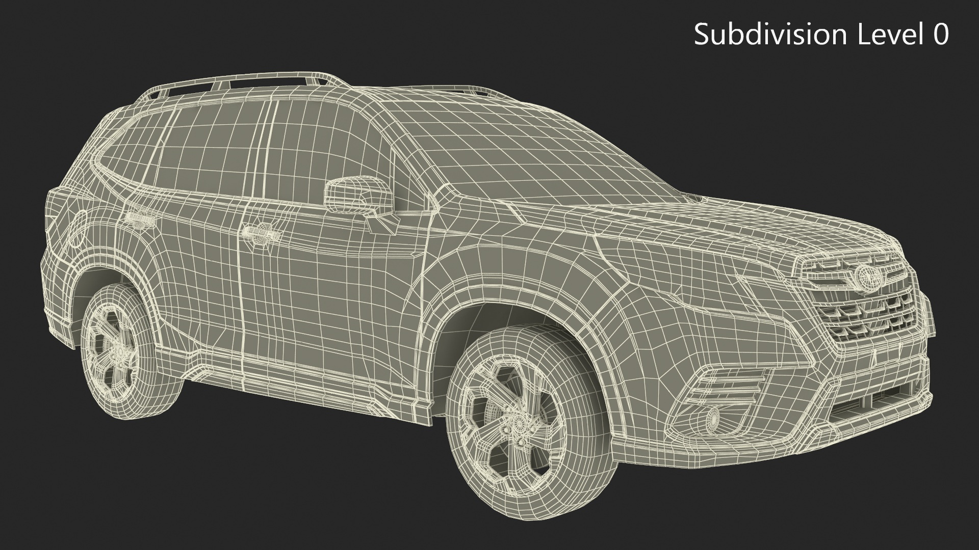 Subaru Forester 2022 Blue Rigged 3D