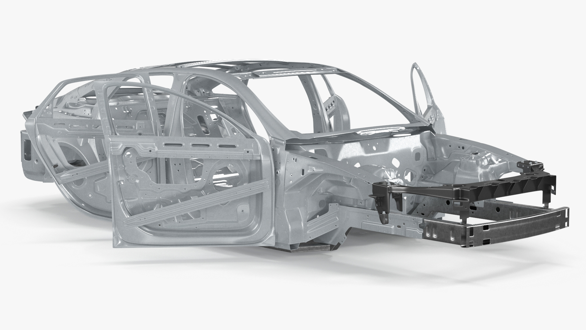 Sedan Framework Rigged 3D