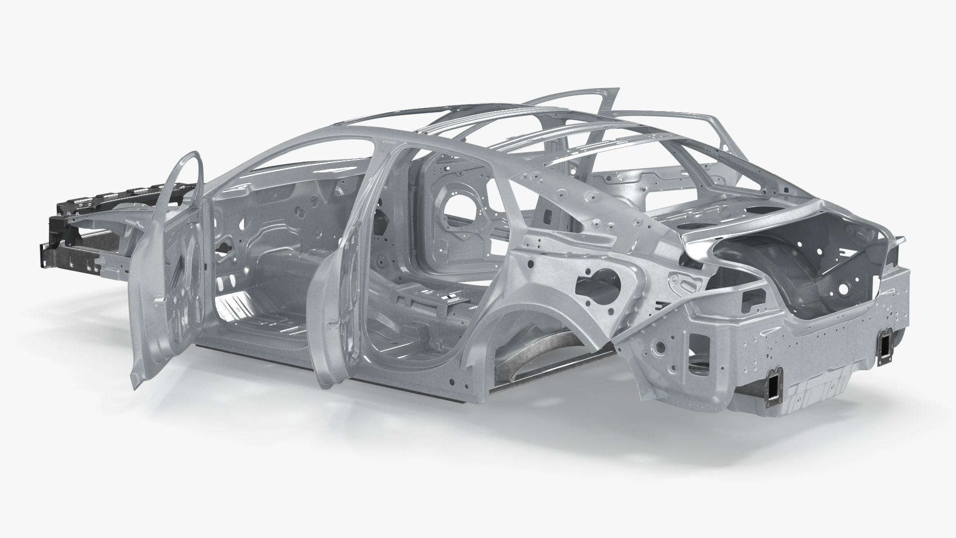 Sedan Framework Rigged 3D