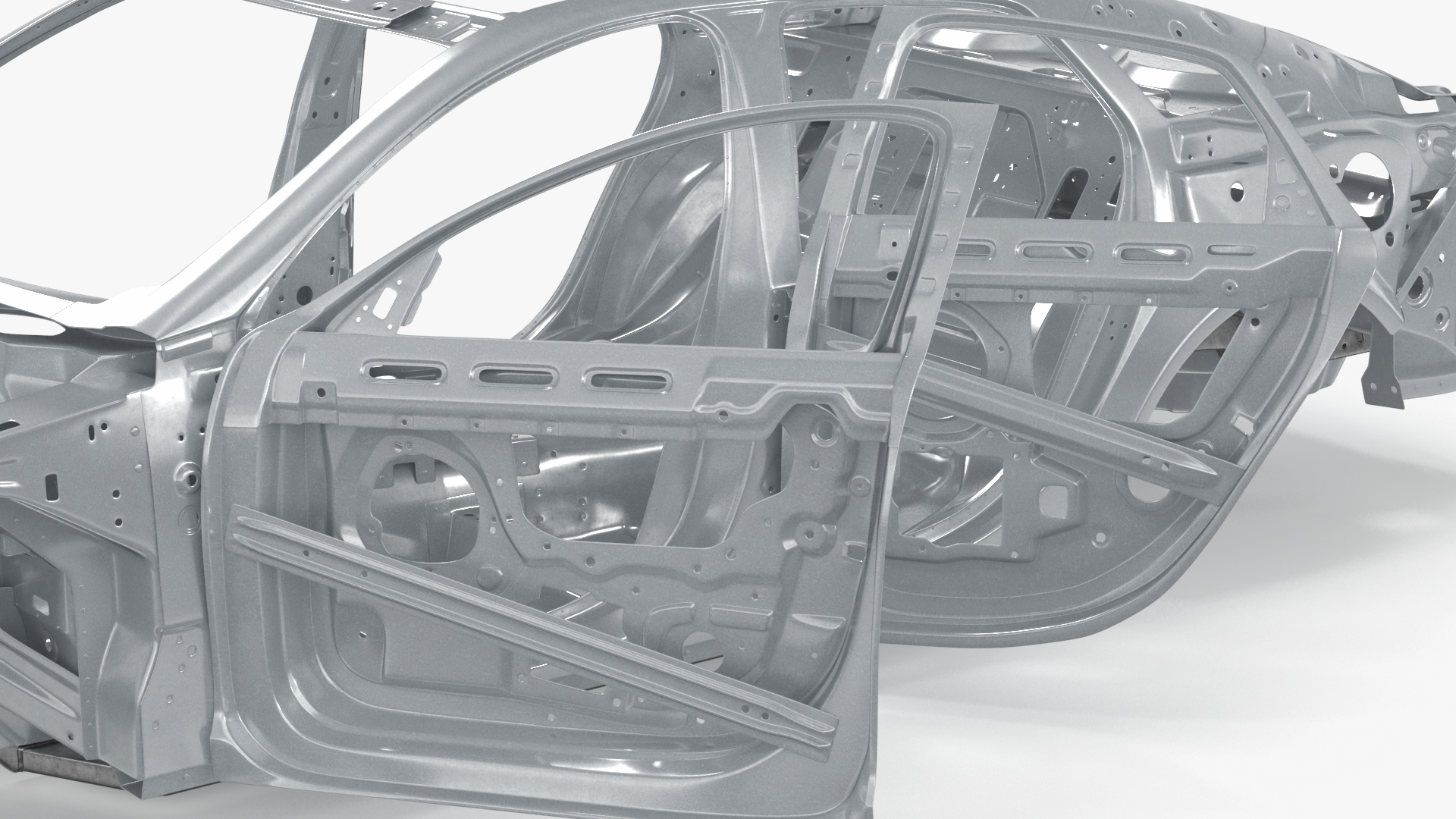 Sedan Framework Rigged 3D