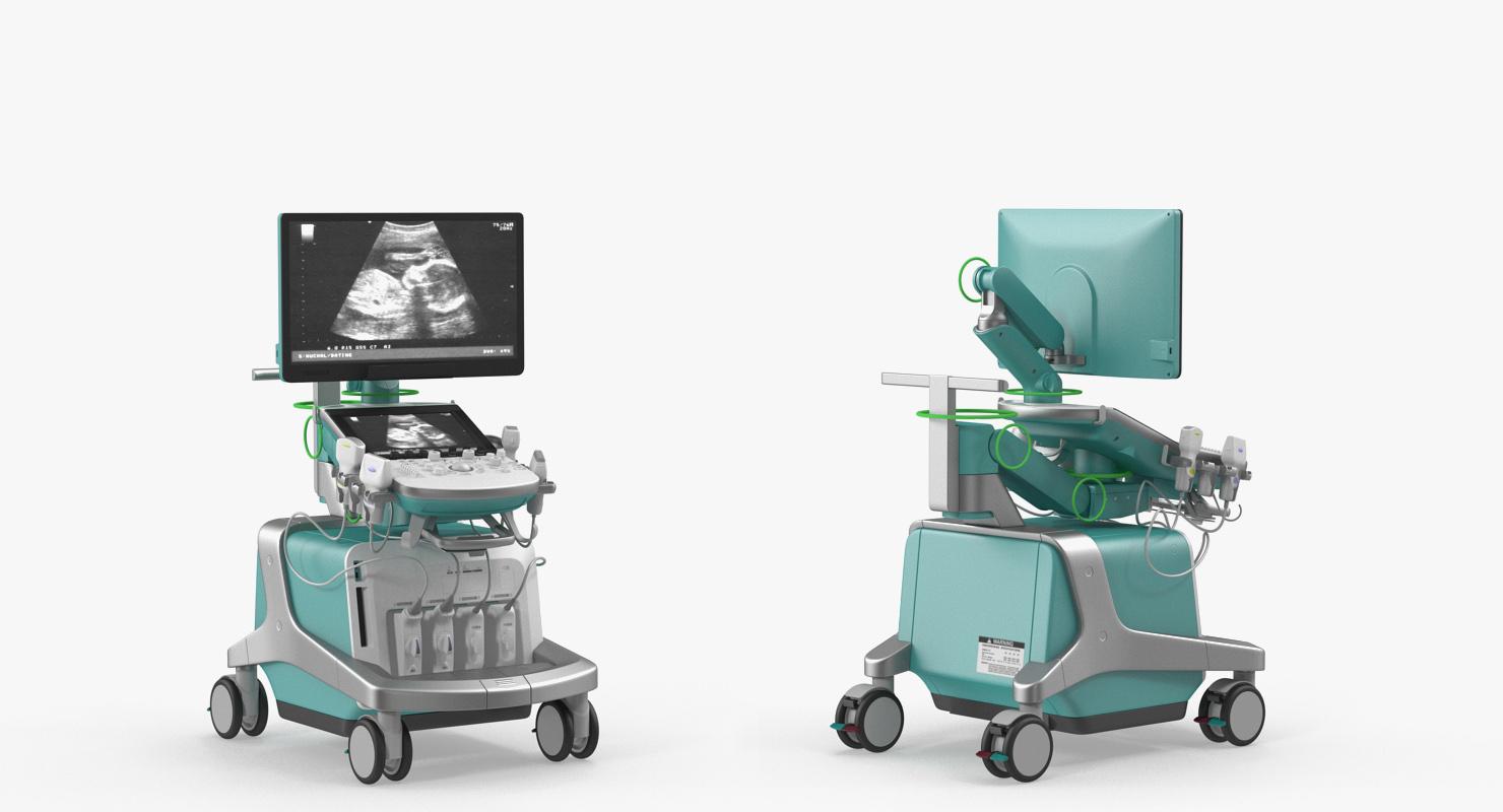 3D Ultrasound Machine Generic Rigged model