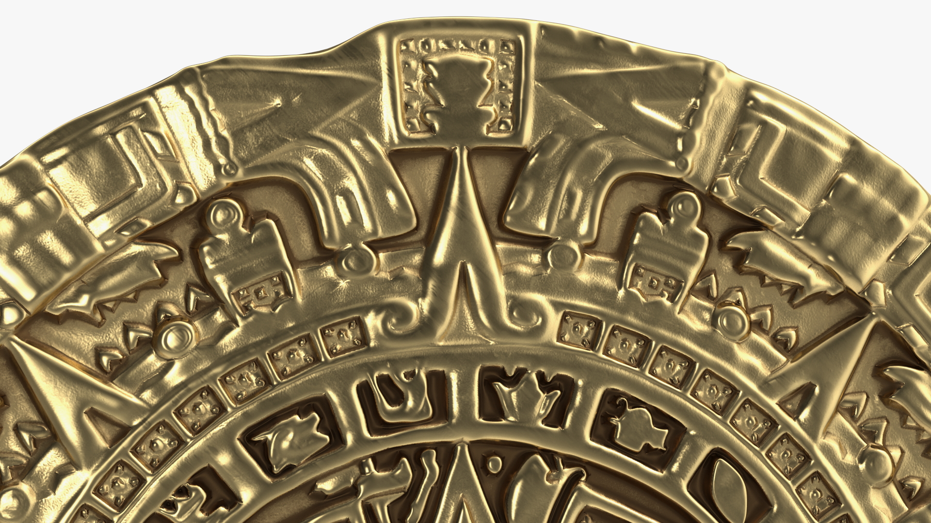 3D Maya Calendar Gold model