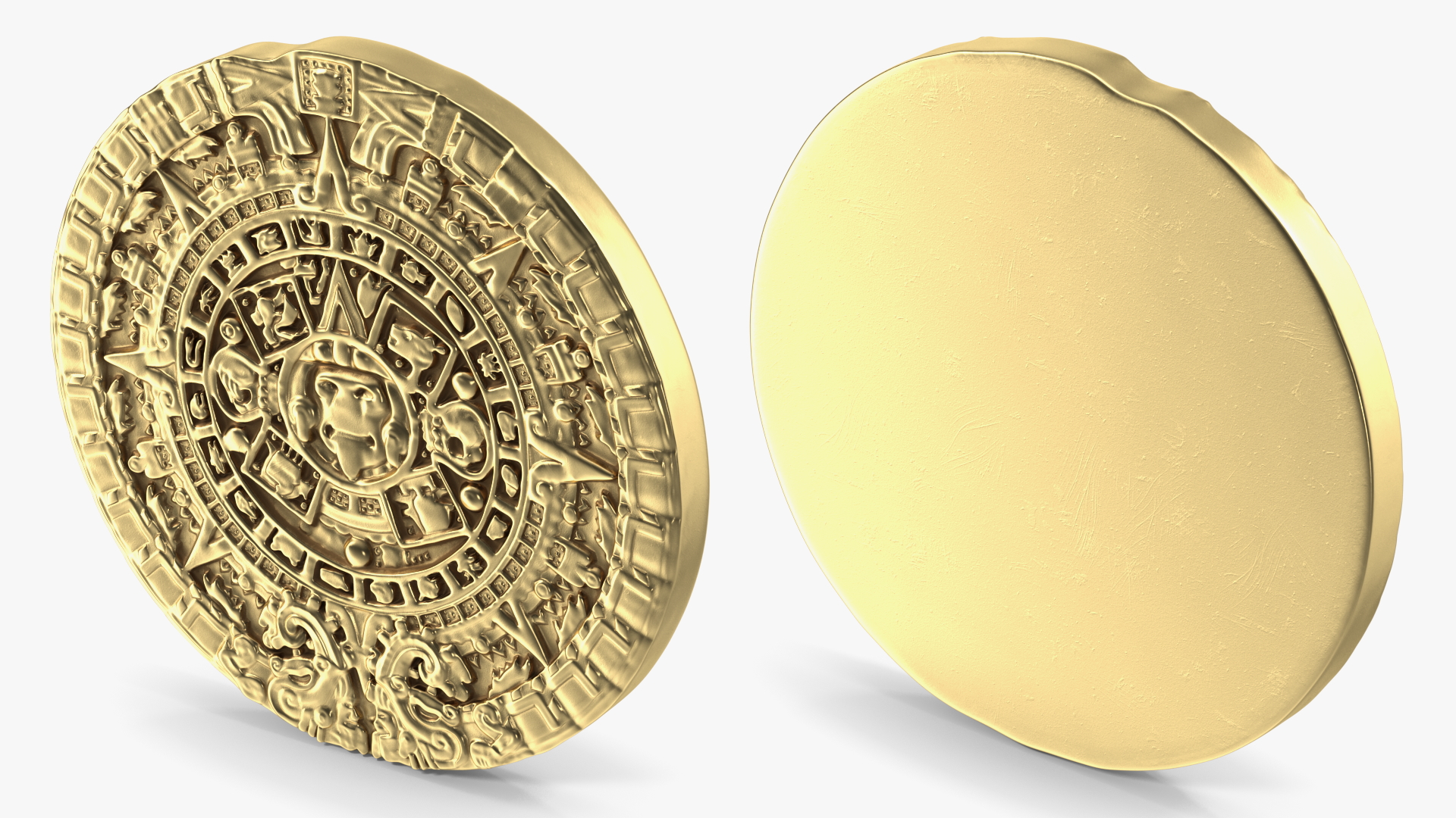 3D Maya Calendar Gold model