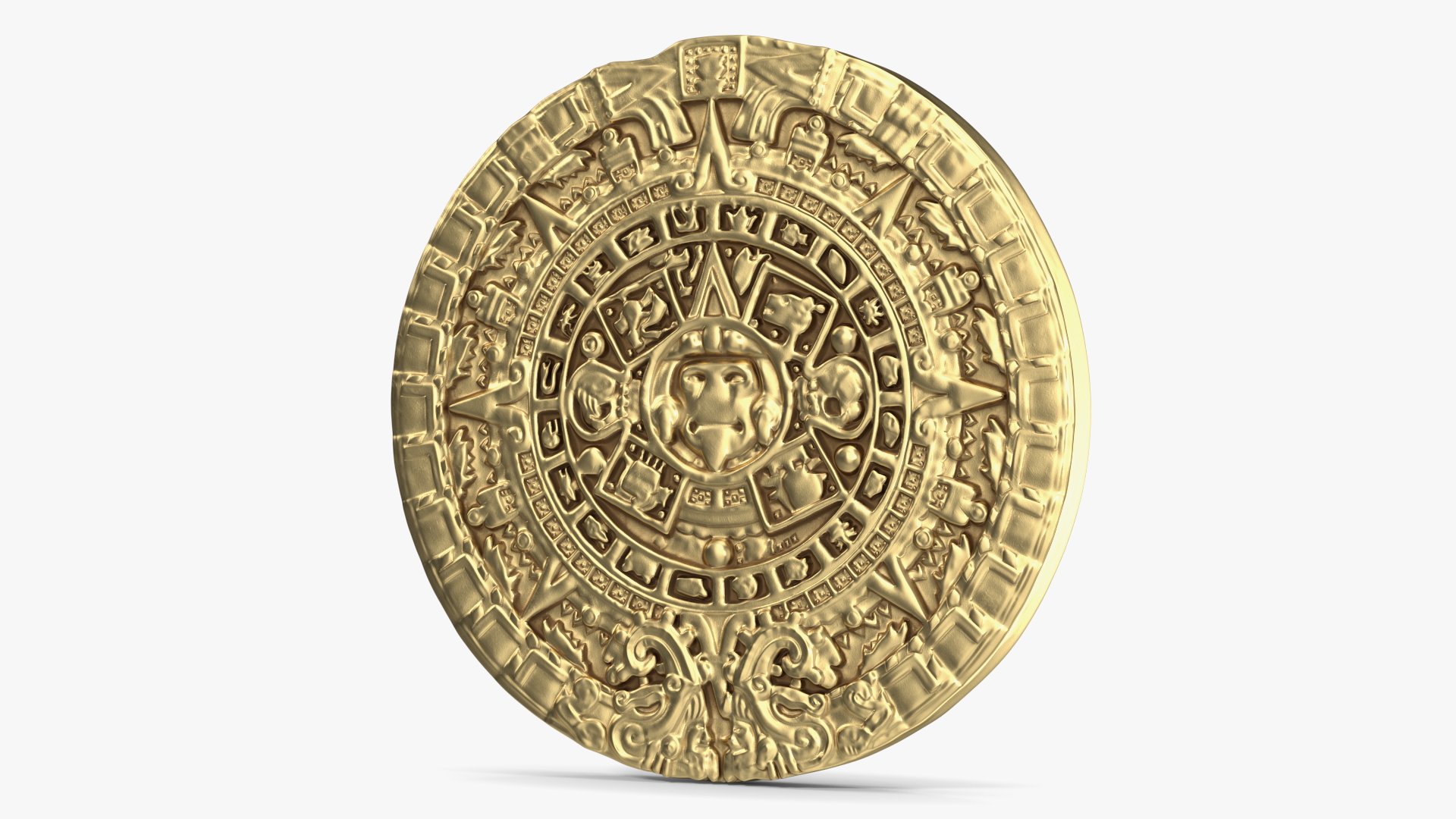 3D Maya Calendar Gold model